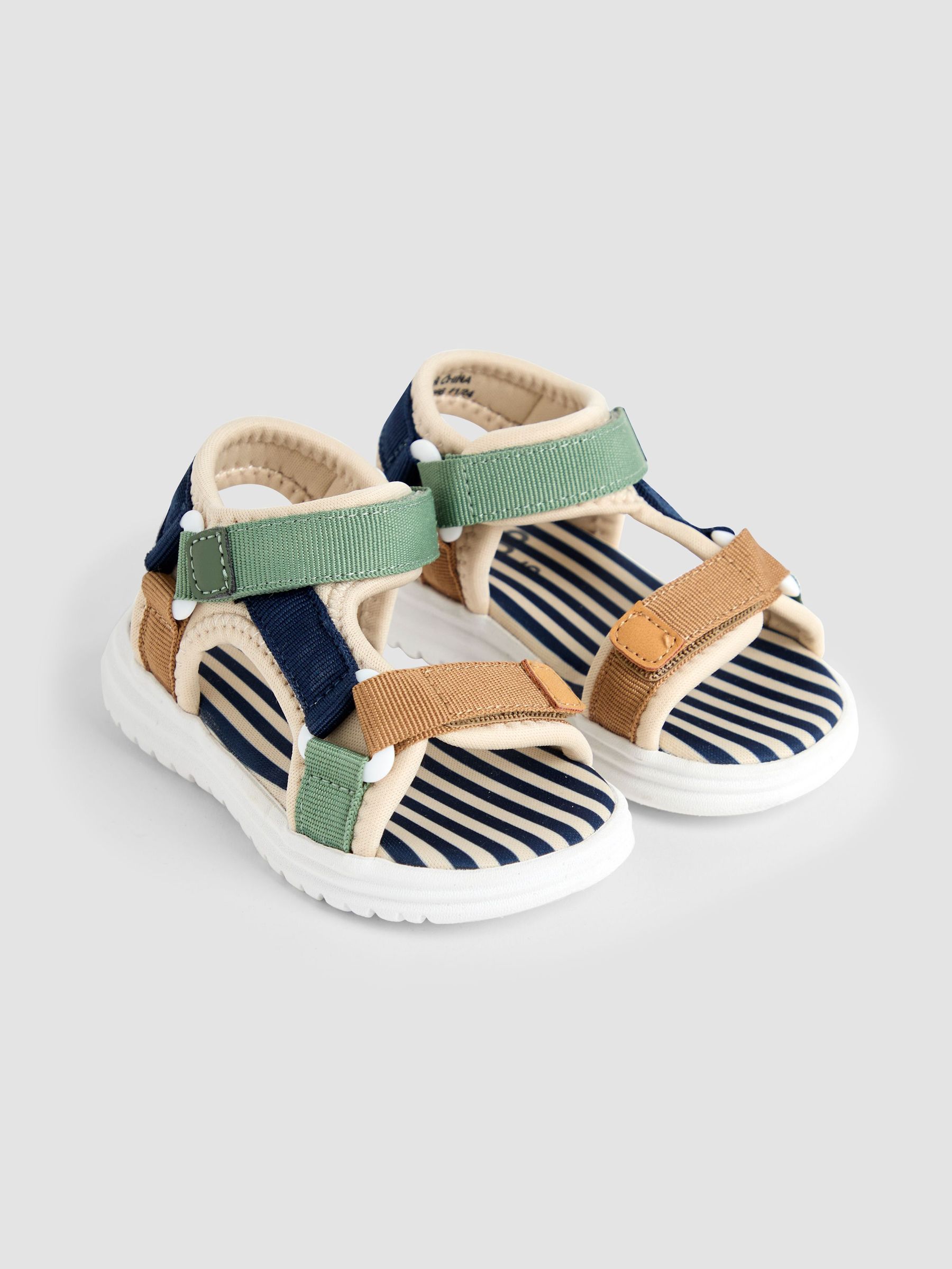 Stone Adjustable Strap Sandals (AC8312) | £20 - £22