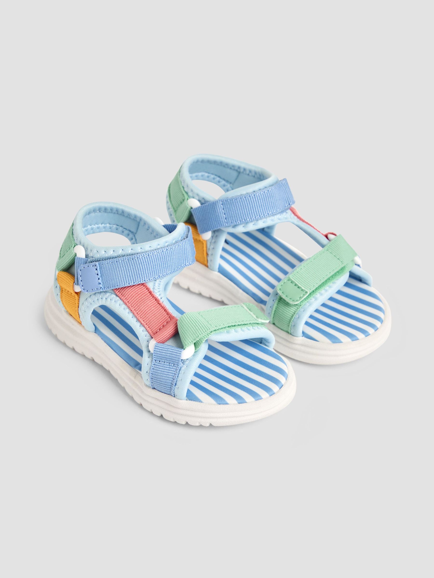 Blue Adjustable Strap Sandals (AC8313) | £20 - £22