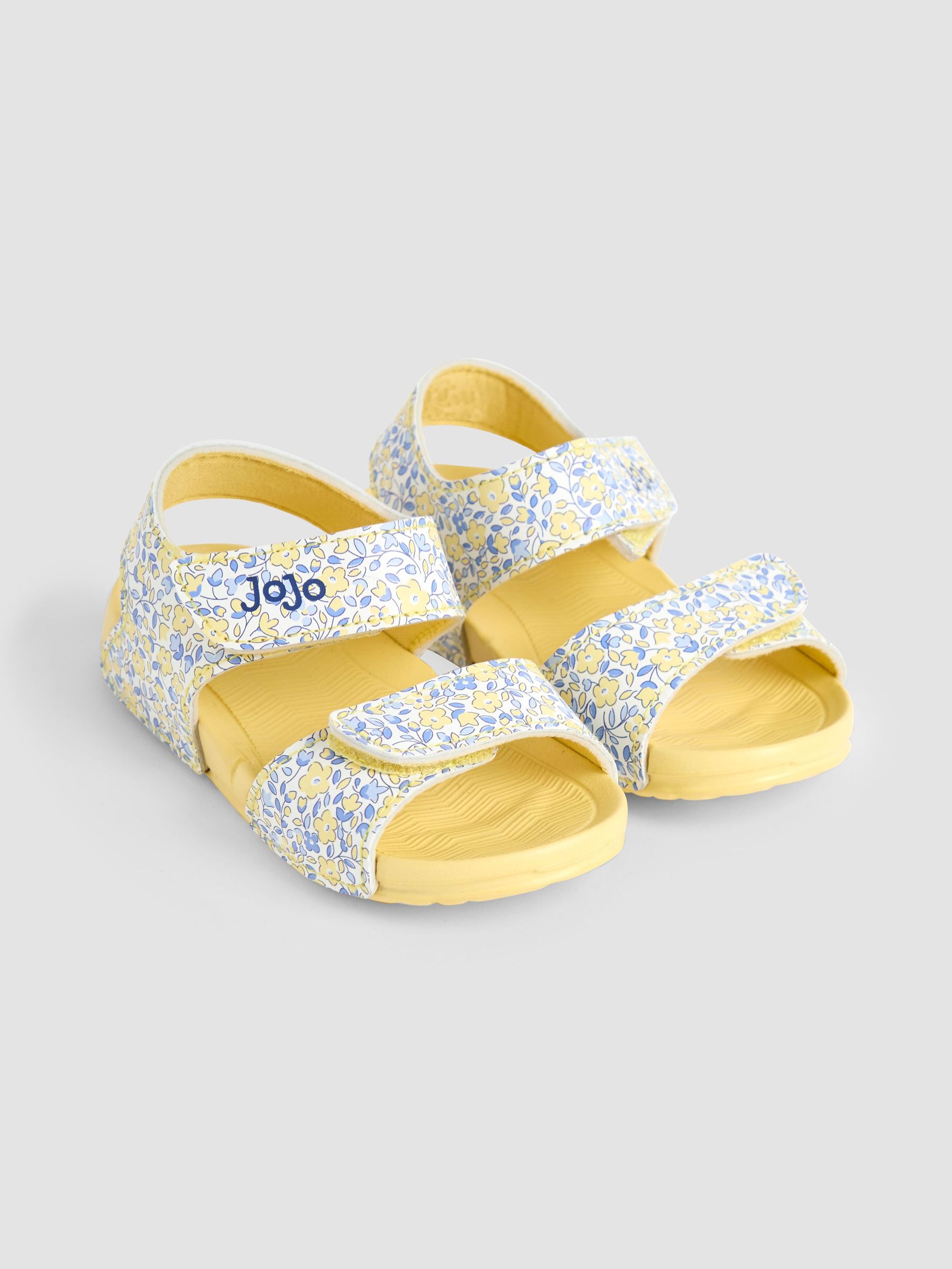 Yellow Double Strap Summer Sandals (AC8321) | £14 - £16