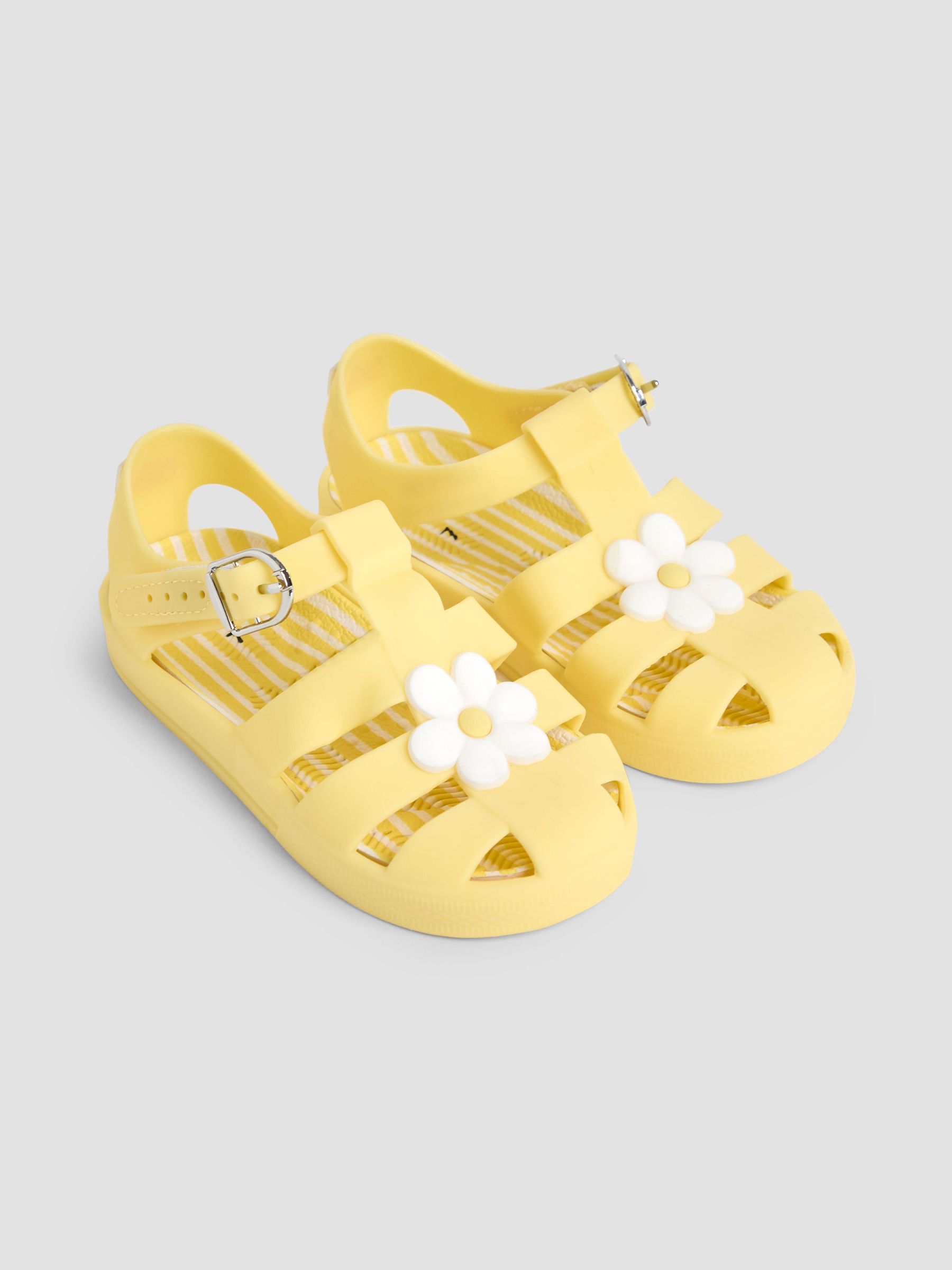 Yellow Flower Jelly Sandals (AC8334) | £14 - £16