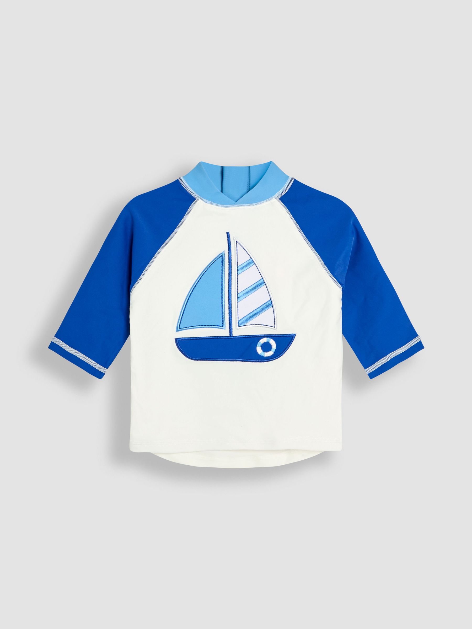 Navy Appliqué Sun Protection Rash Vest (AC8348) | £16 - £18