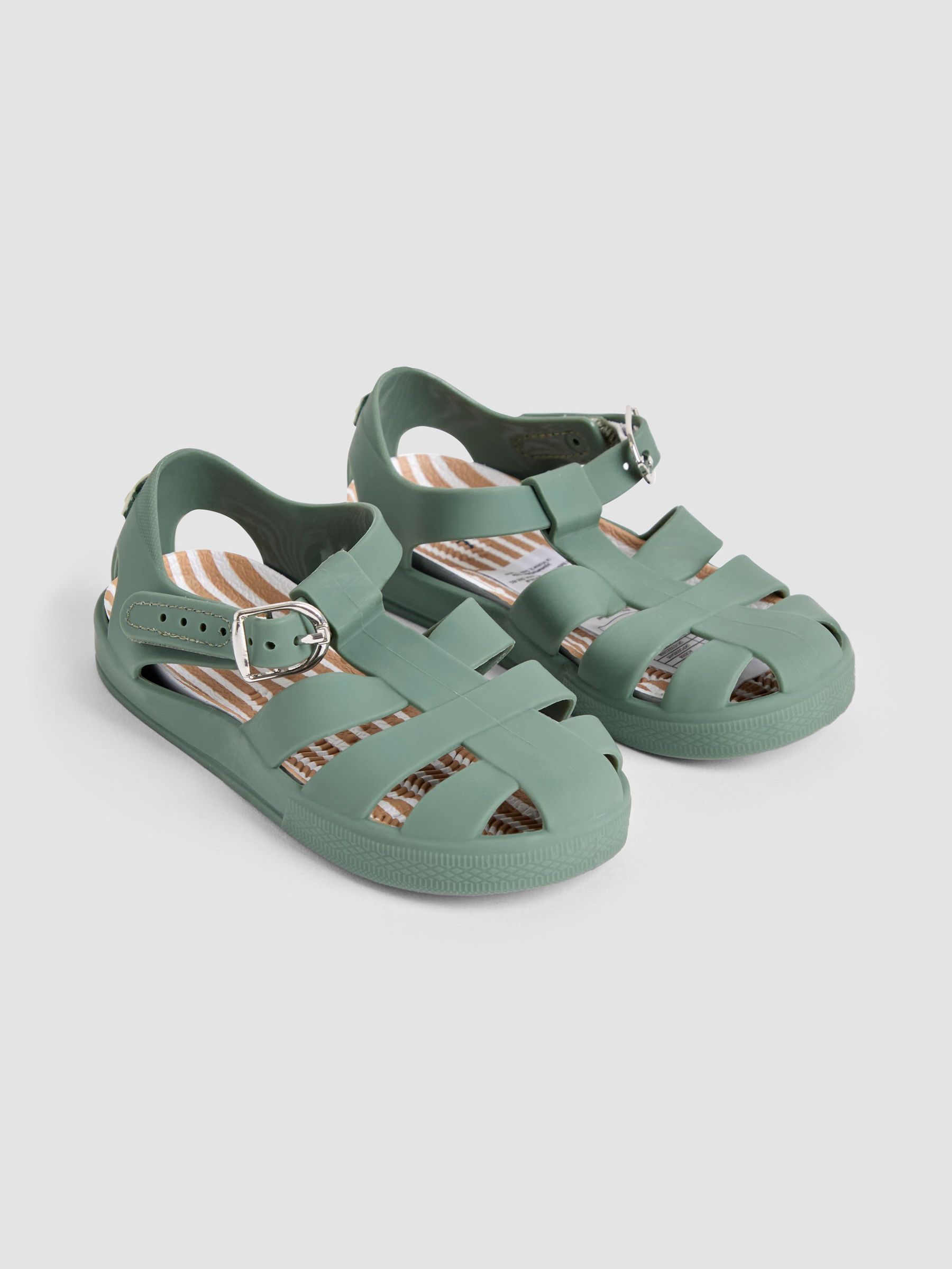 Khaki Jelly Sandals (AC8358) | £12 - £14