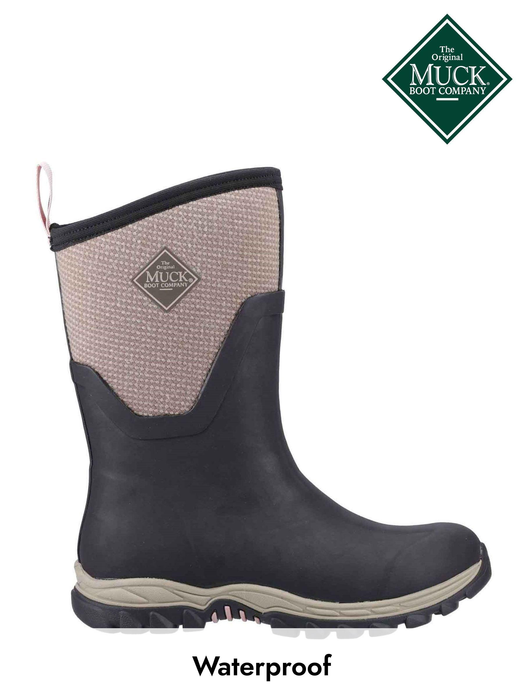 Muck Boots Black Muck Boots Arctic Sport II Mid Black Wellingtons (AD1159) | £145