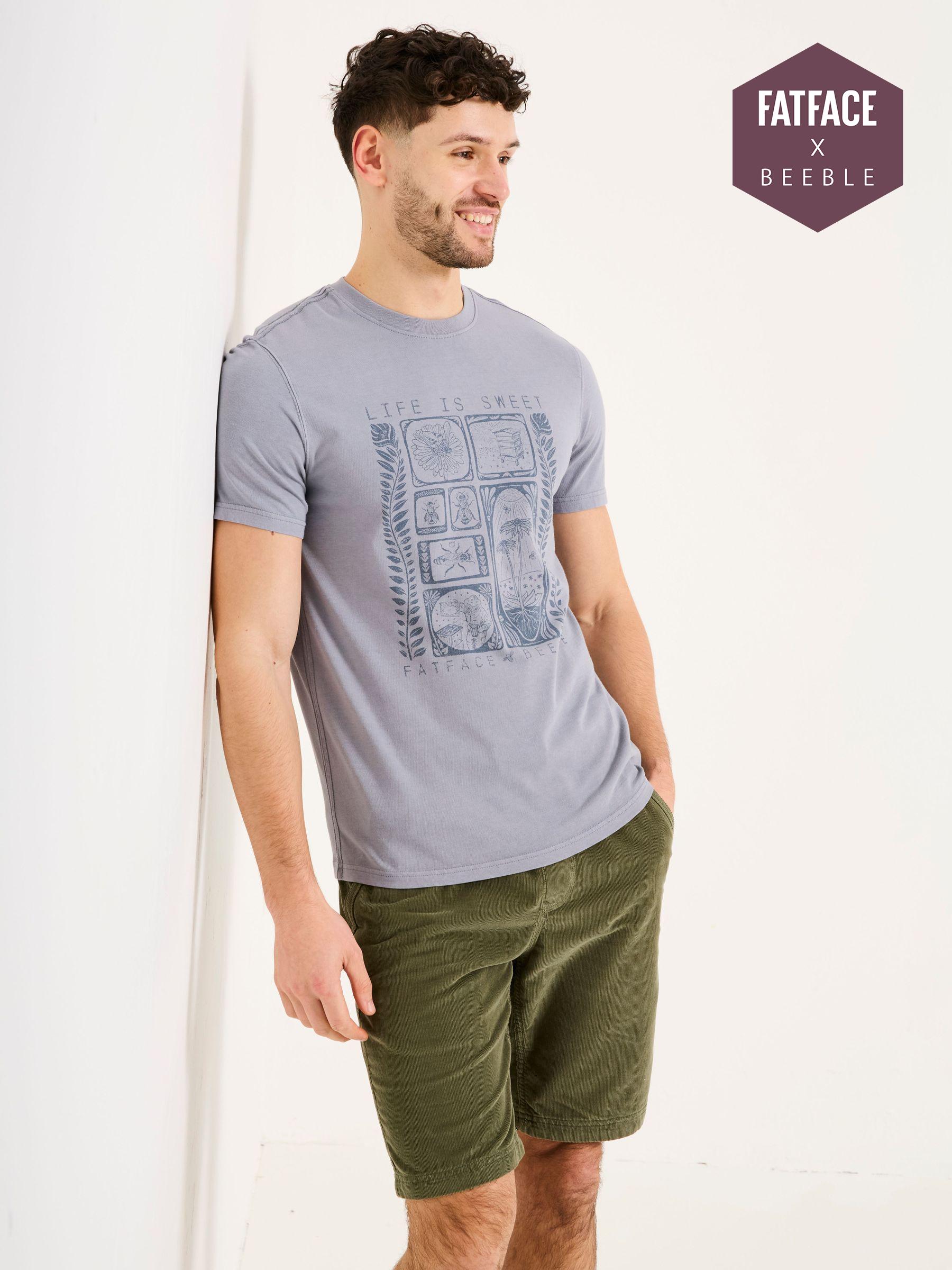 Grey Beeble Tile Graphic T-Shirt (AD2723) | £28
