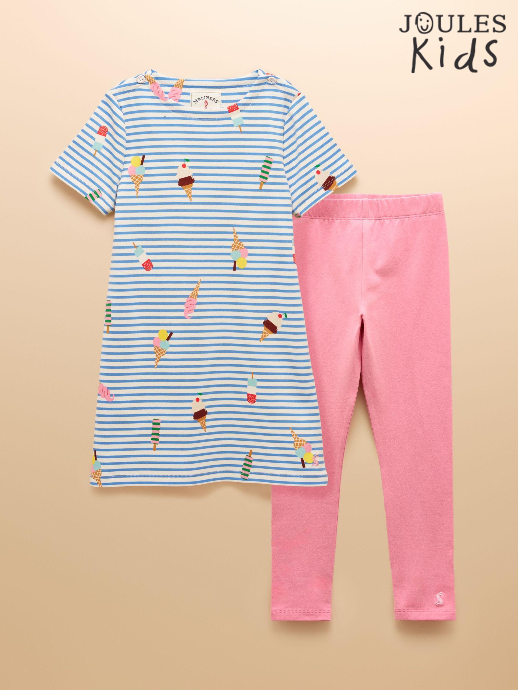 Girls' Harbour Blue Dress and Legging Set (AD5512) | £15 - £16