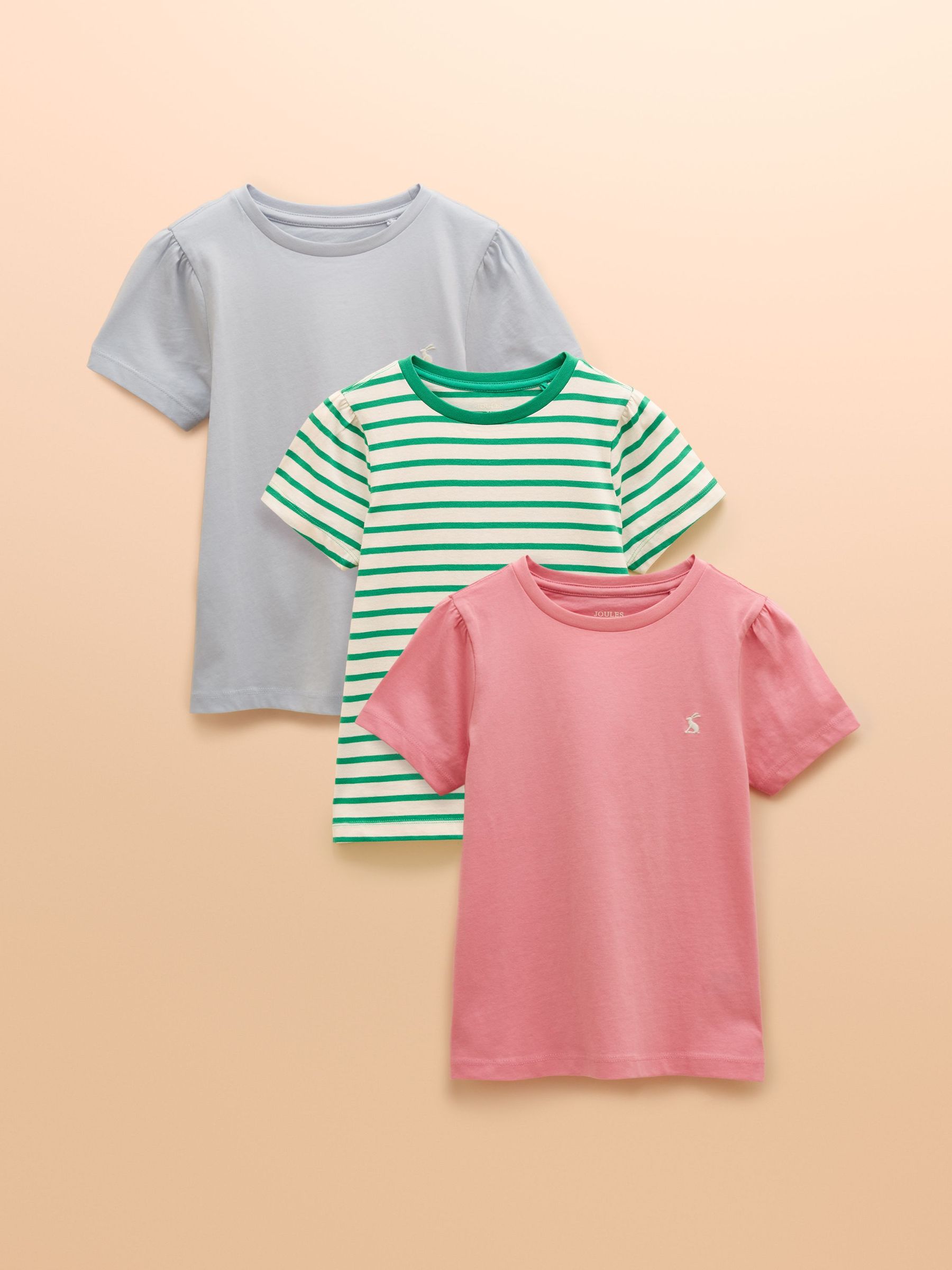Let's Go Multi Bright Short Sleeve T-Shirt Three Pack (AD5598) | £24 - £30