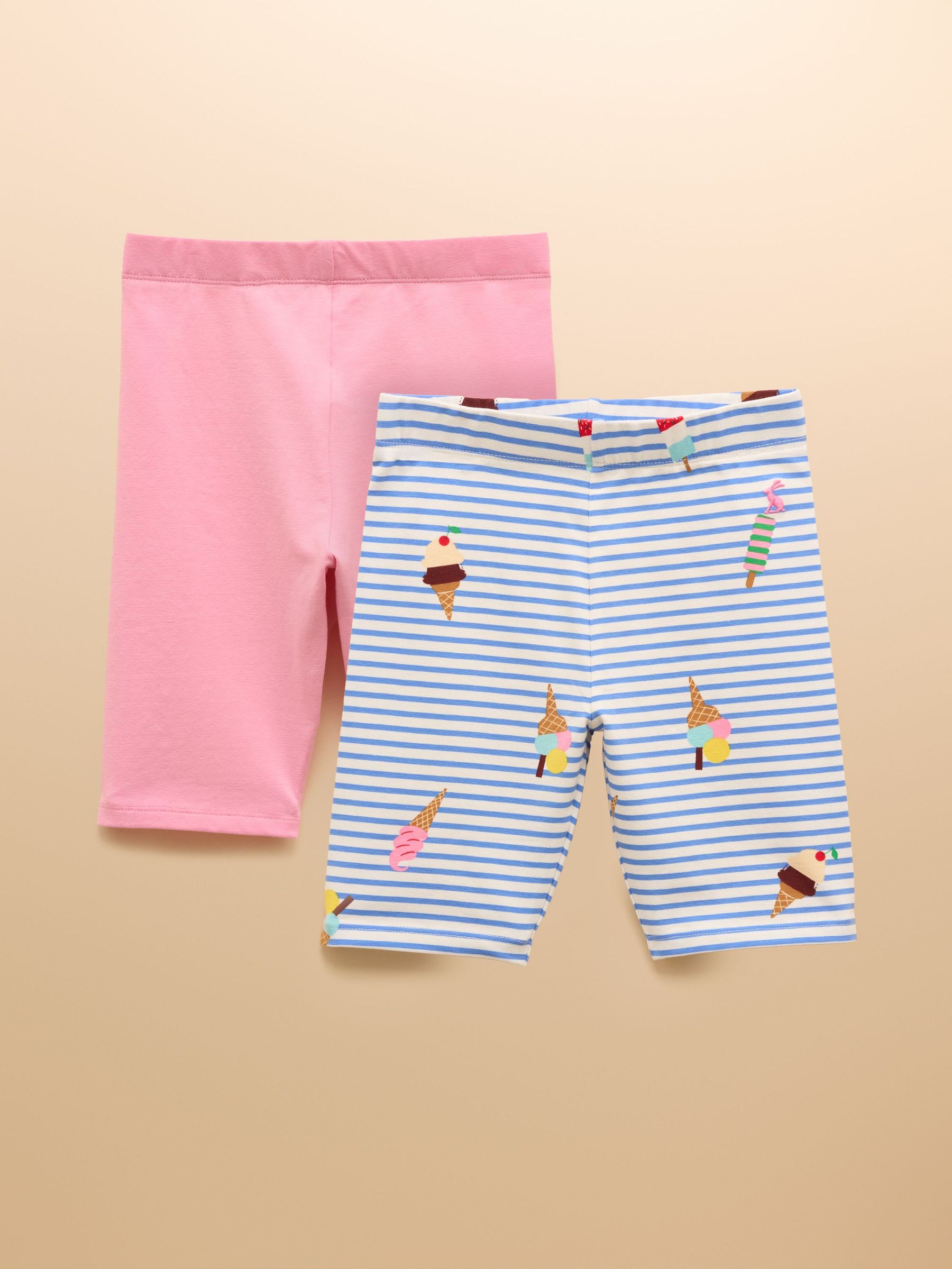 Cartwheel Blue/Pink Pack Of Two Cycling Shorts (AD5613) | £14 - £16