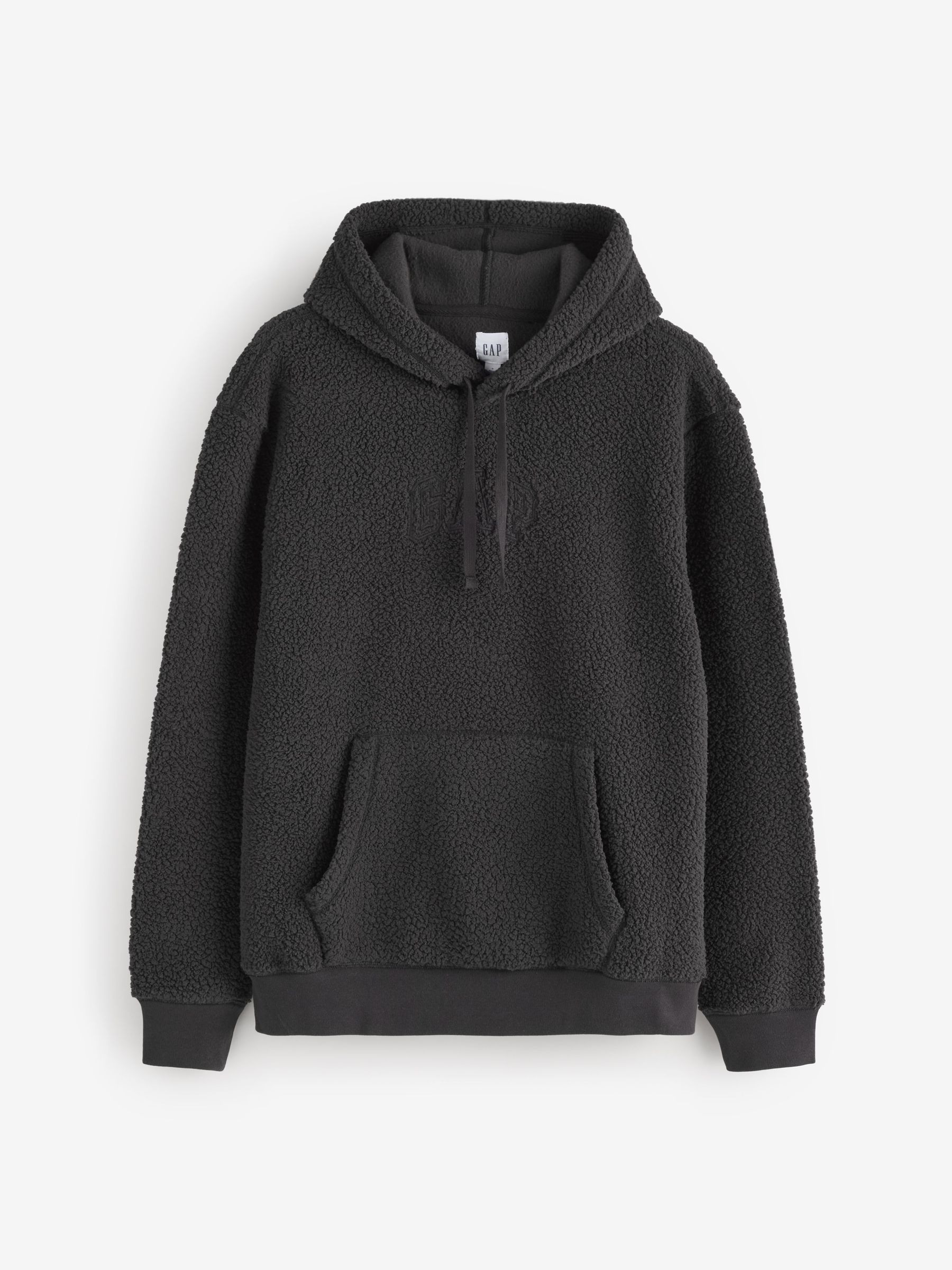 Black - Regular Sherpa Pullover Hoodie