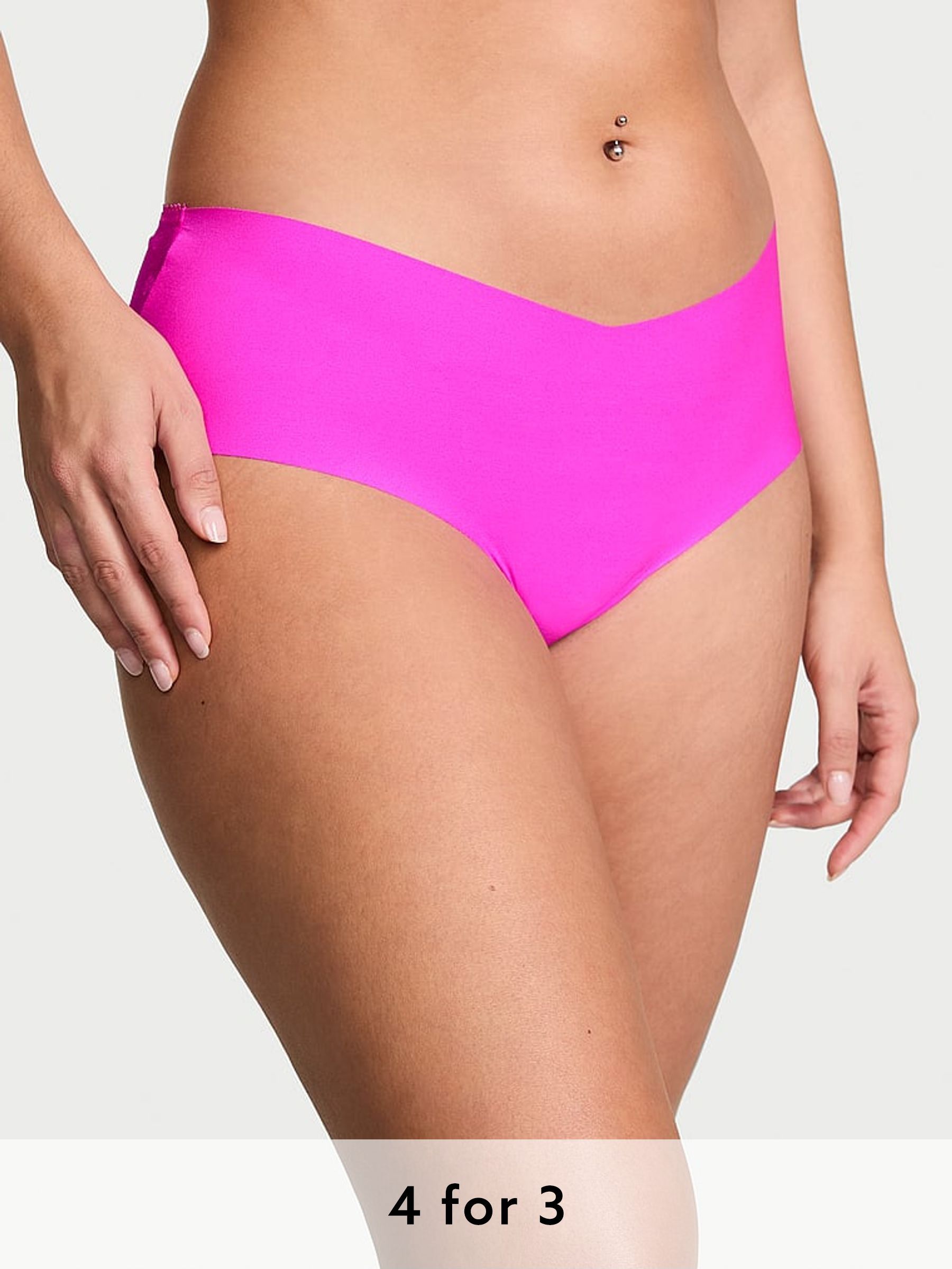 Bali Orchid Pink Cheeky Heart Mesh Back Knickers (AD8649) | £9