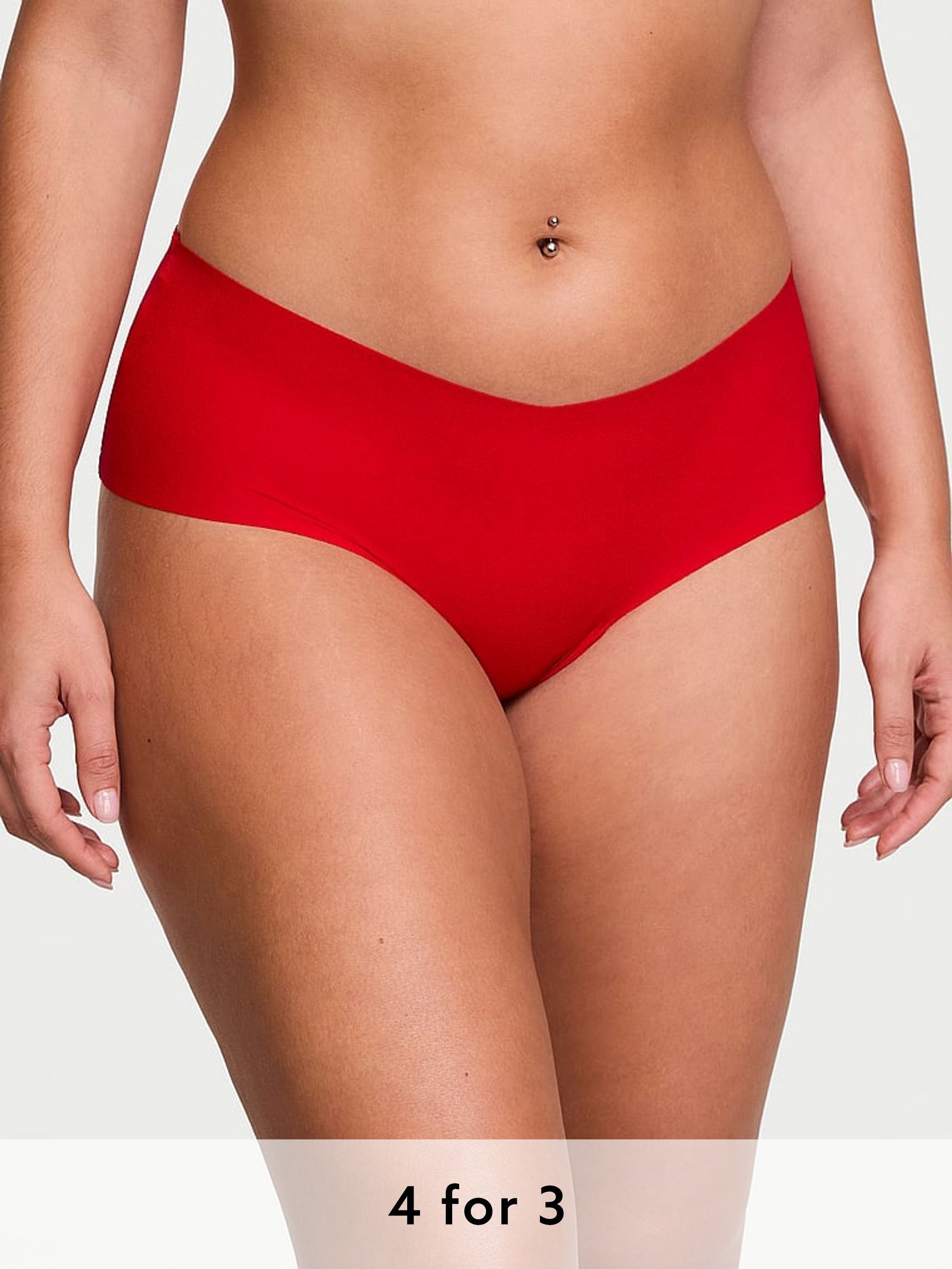 Lipstick Red Cheeky Heart Mesh Back Knickers (AD8653) | £9