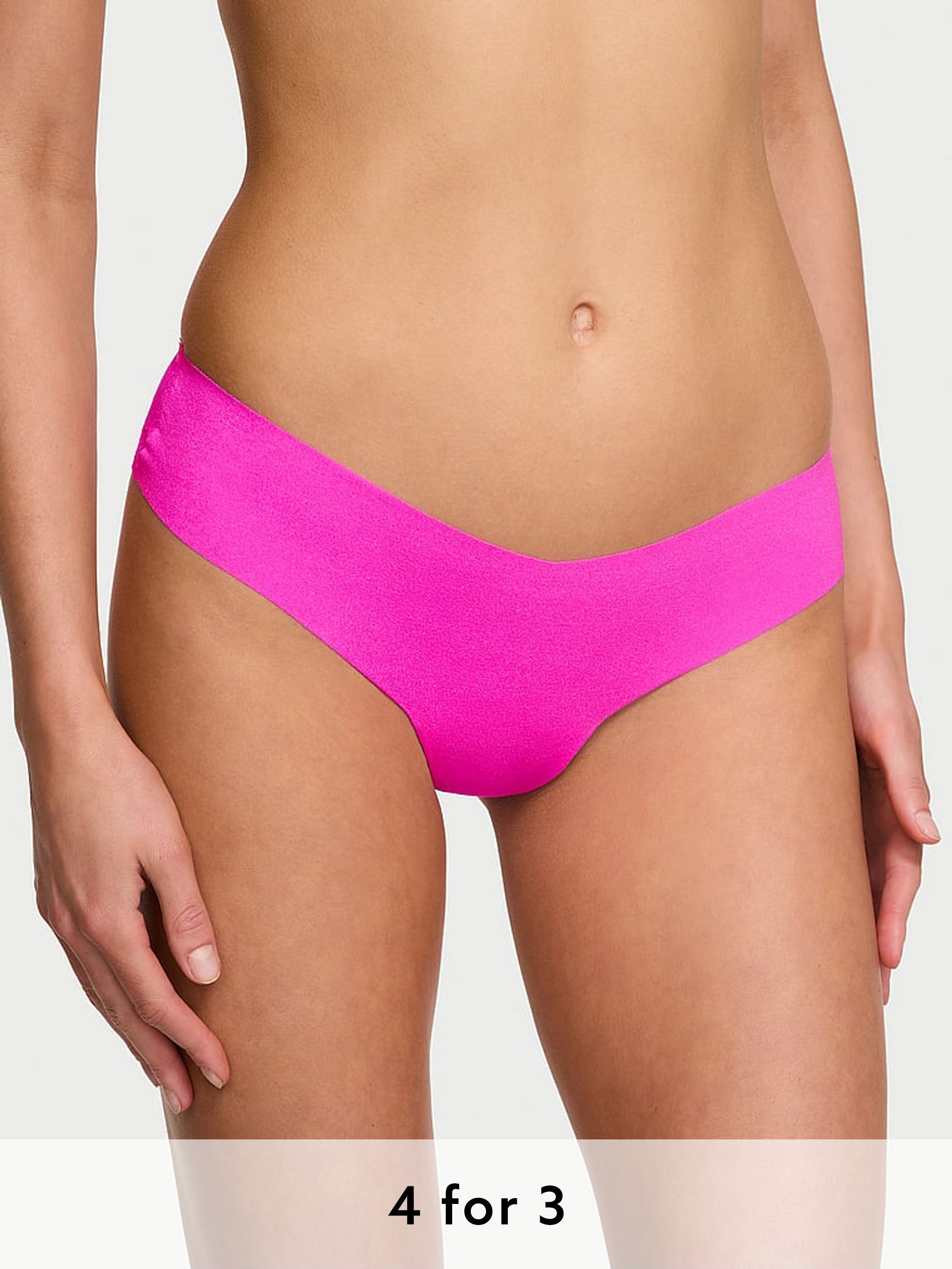 Bali Orchid Pink Thong Heart Mesh Back Knickers (AD8656) | £9