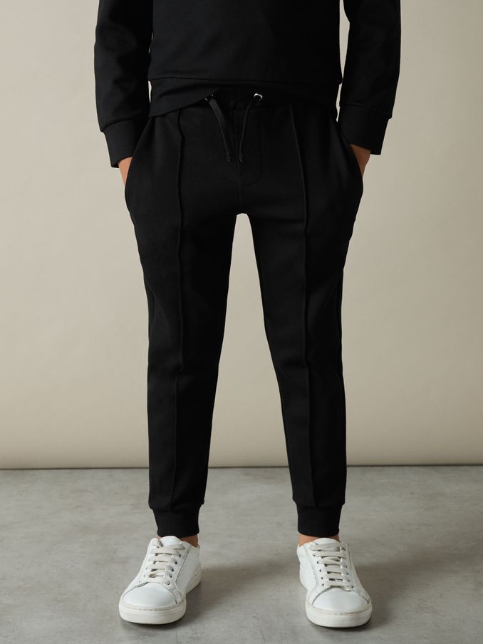 3-9 yrs Relaxed Drawstring Joggers in Black (AD9432) | £32