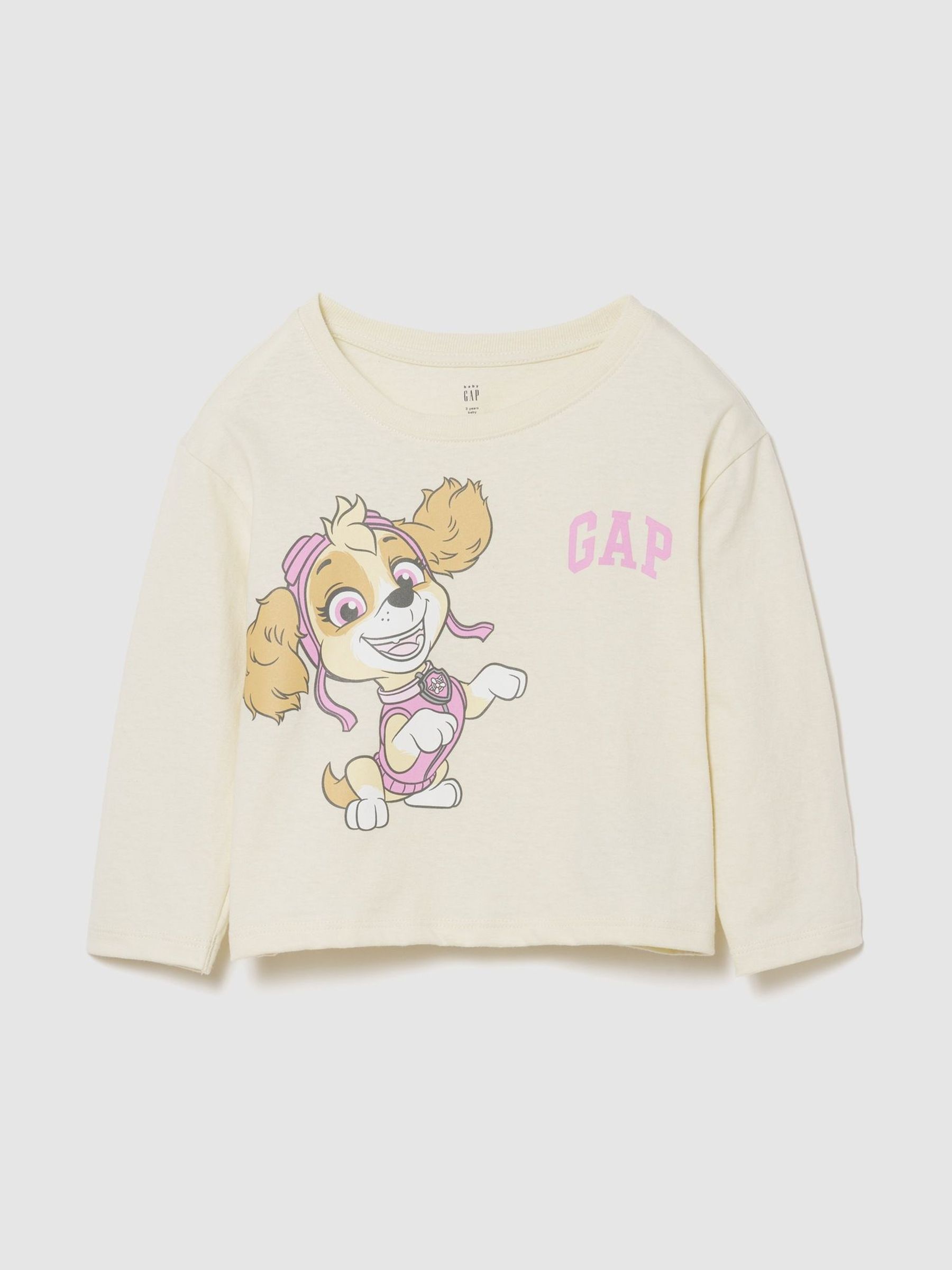 Cream - Paw Patrol Logo Long Sleeve T-shirt