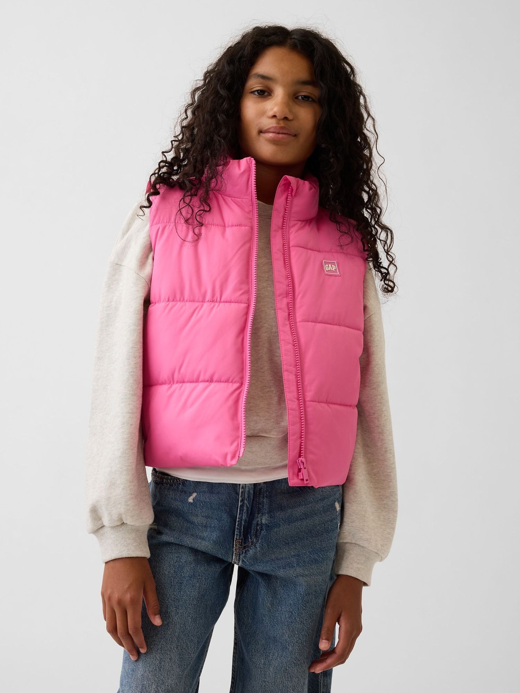 Pink - Relaxed Puffer Vest