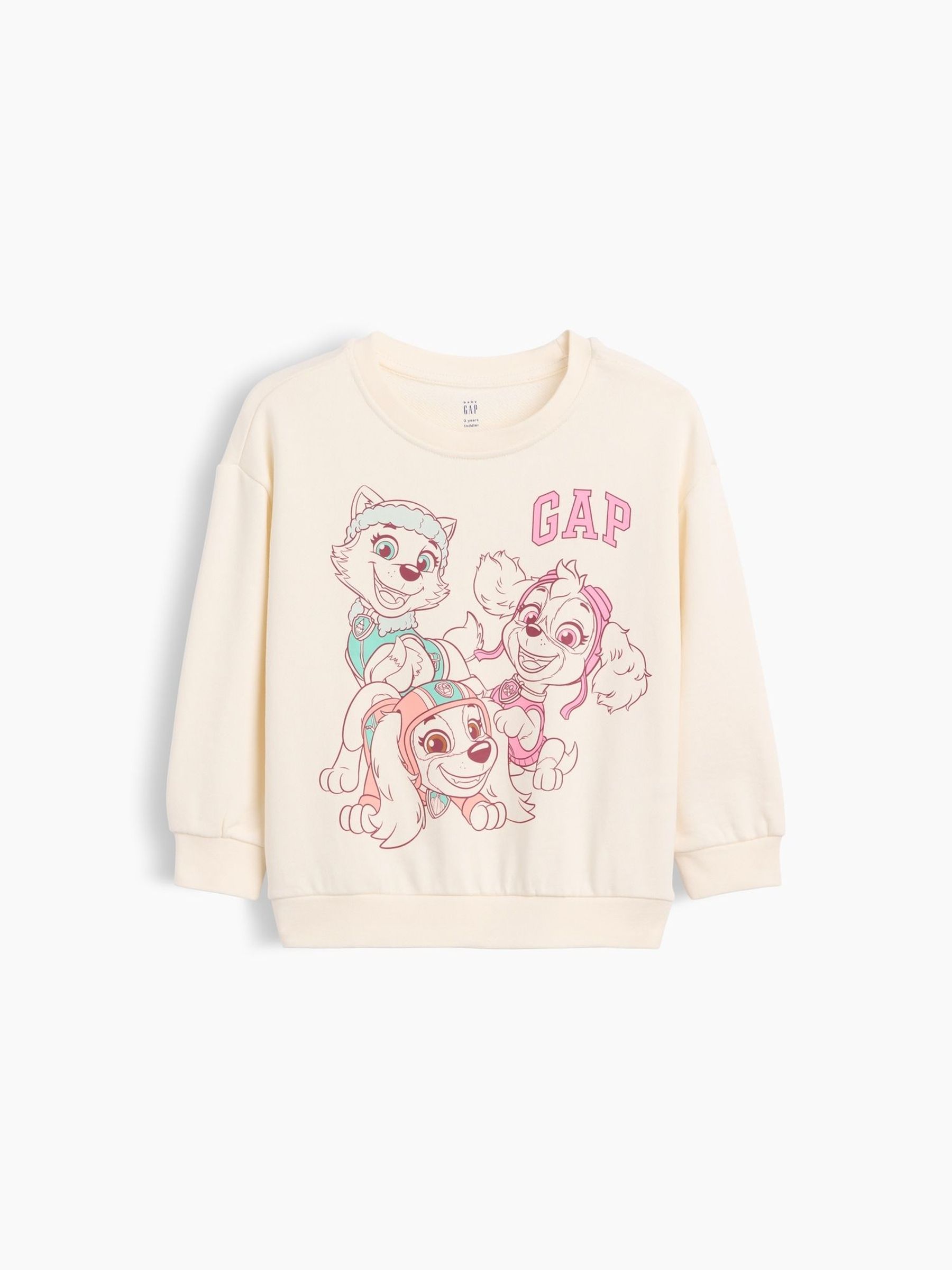 Cream - Vintage Soft French Terry Paw Patrol Sweatshirt