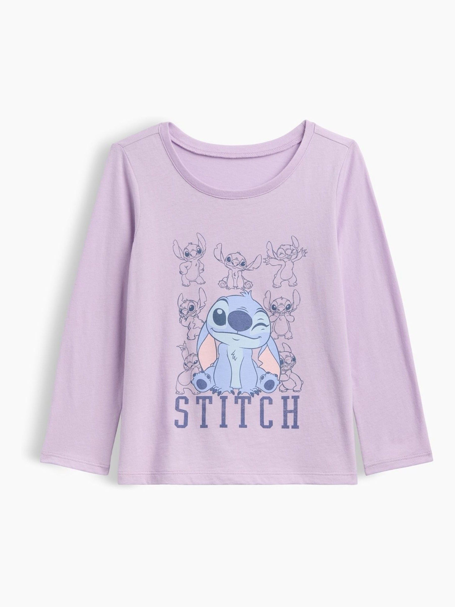 Purple Stitch - Disney Graphic Long Sleeve T-shirt