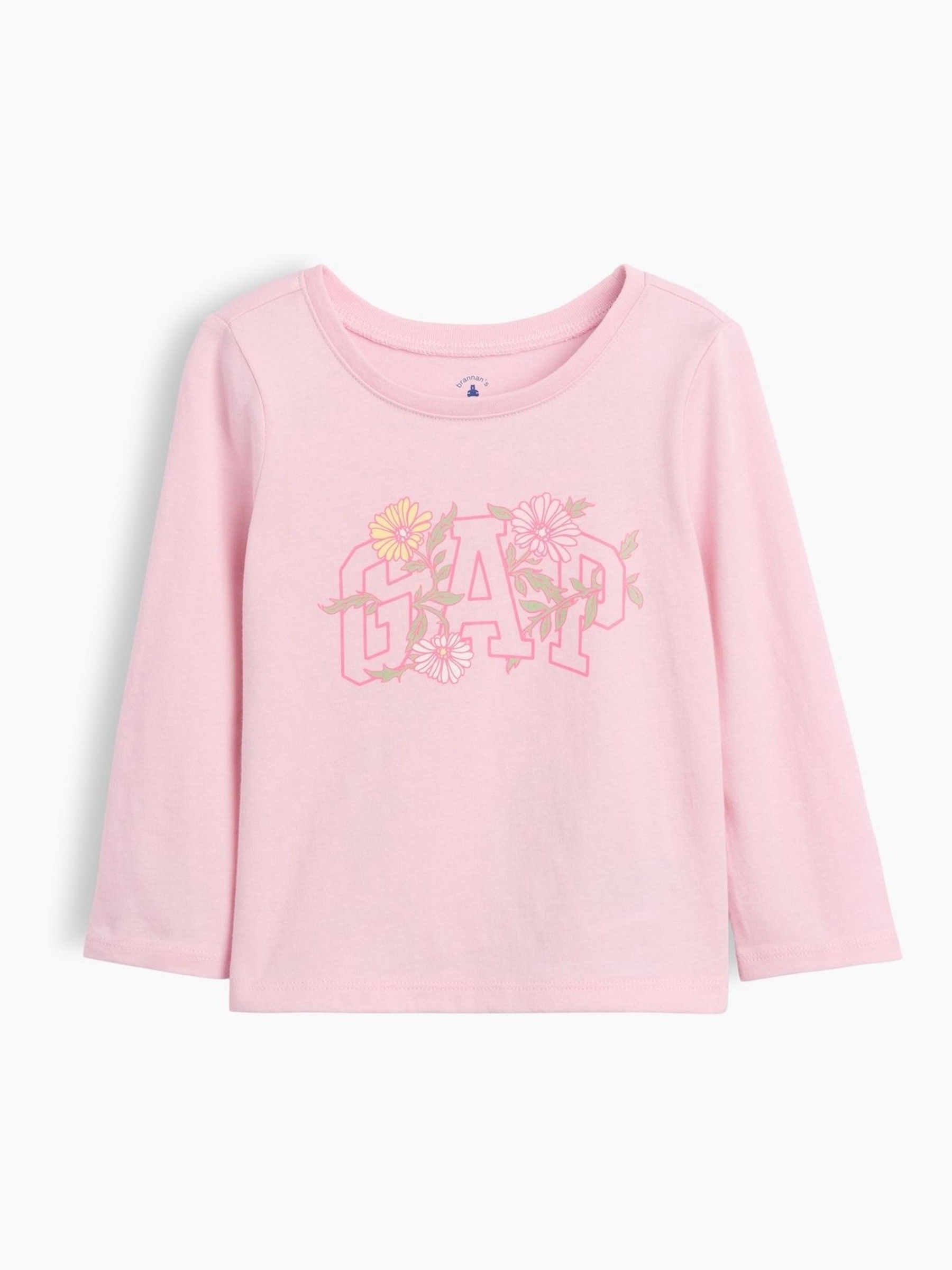 Pink Flower - Logo Short Sleeve T-shirt