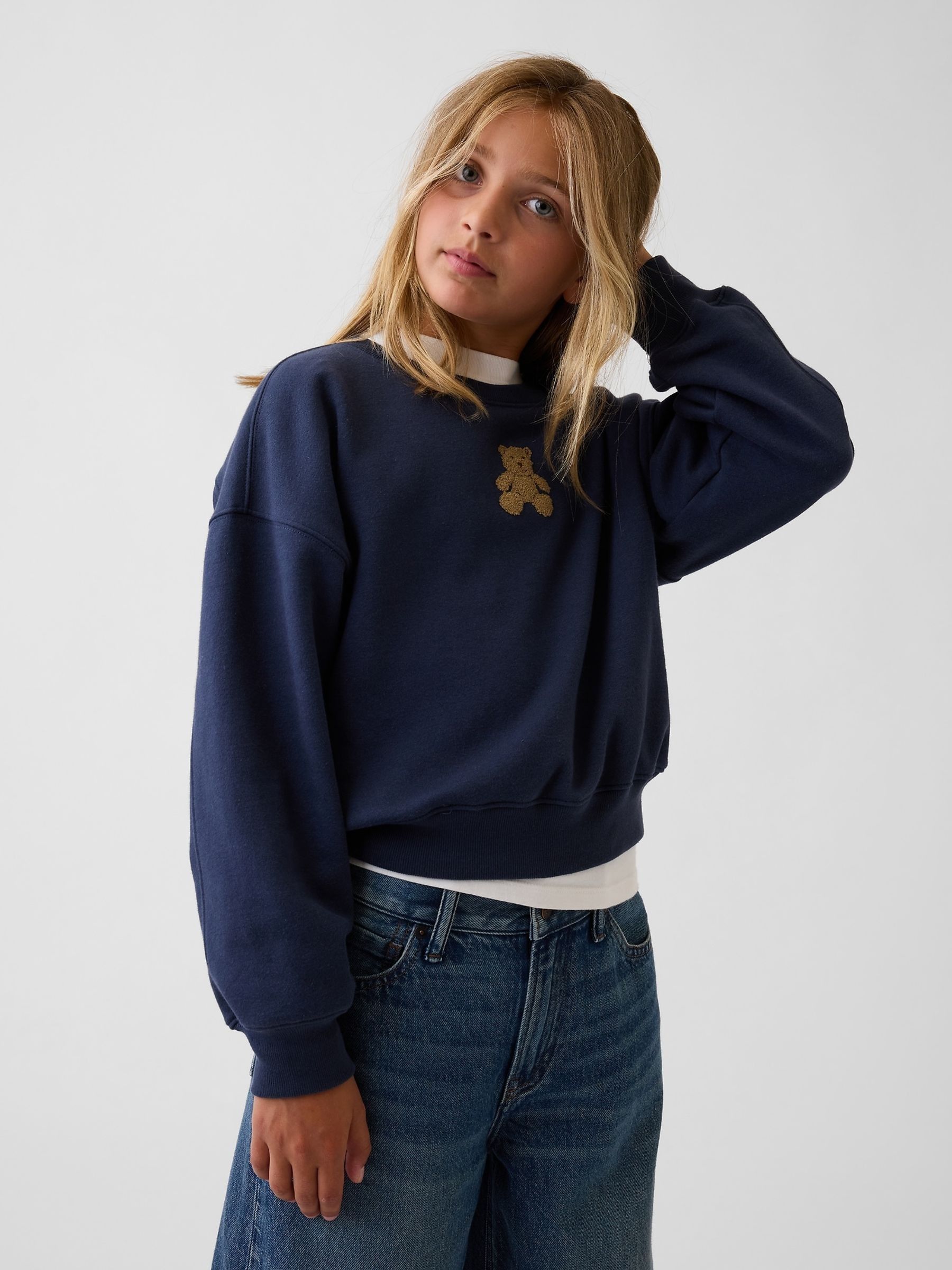 Navy Brannan Bear - Vintage Soft Wedge Sweatshirt