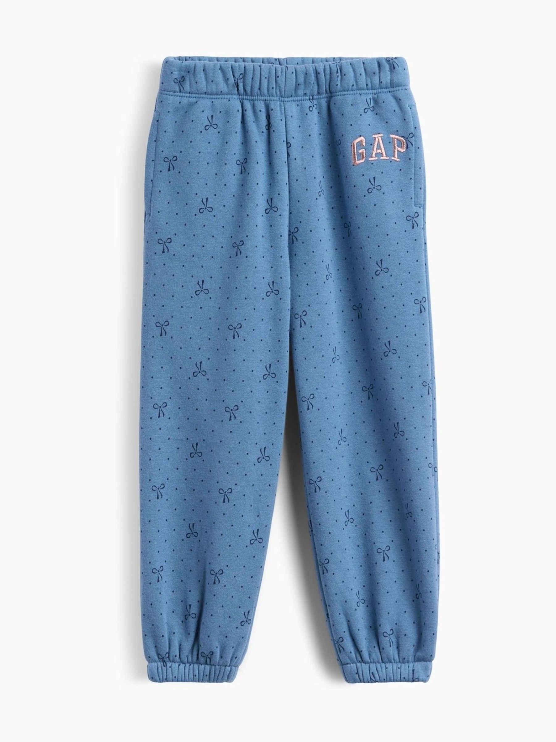 Blue Bow - Relaxed Pull On Logo Joggers