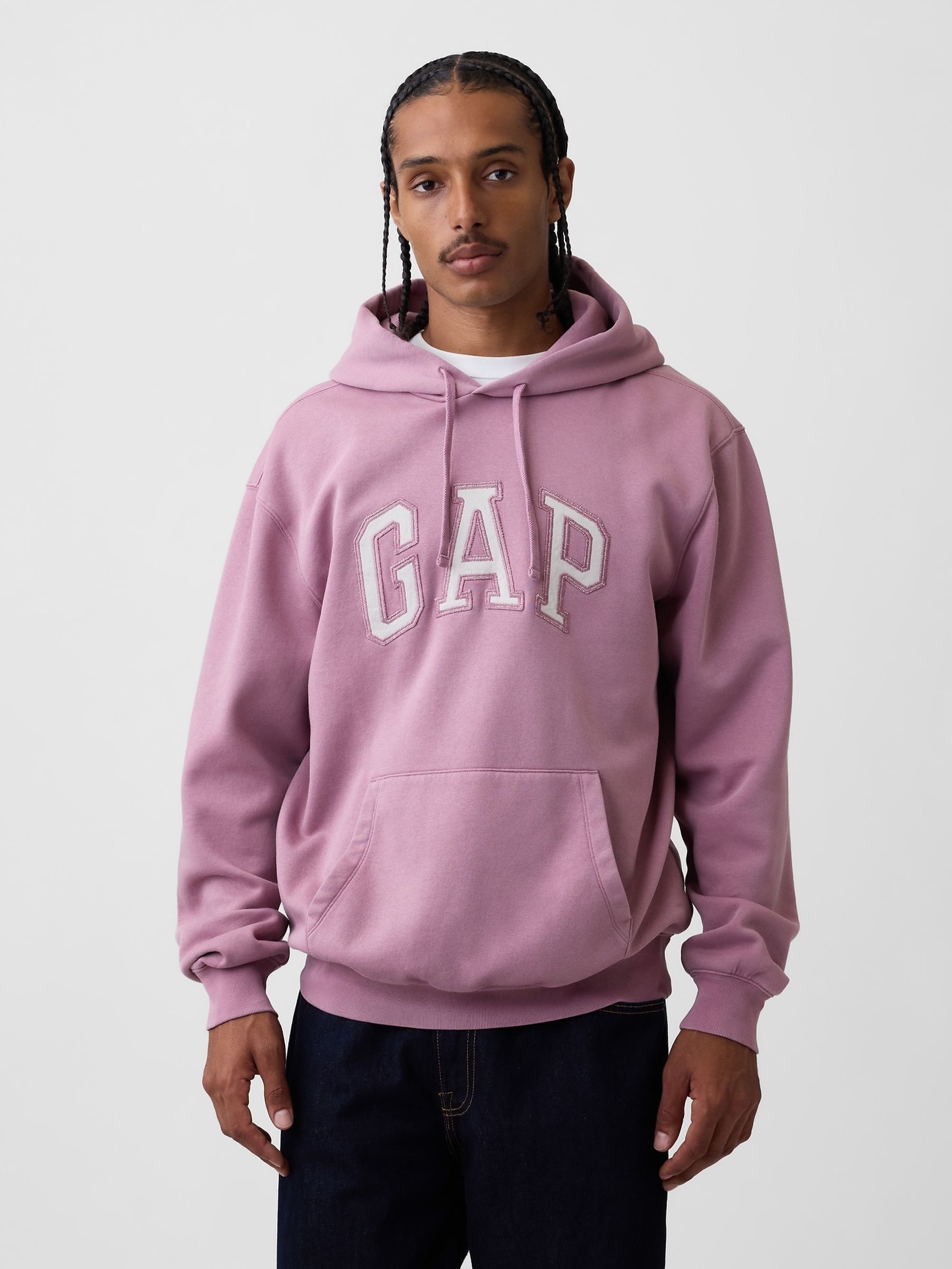 Pink - Regular Vintagesoft Arch Logo Hoodie