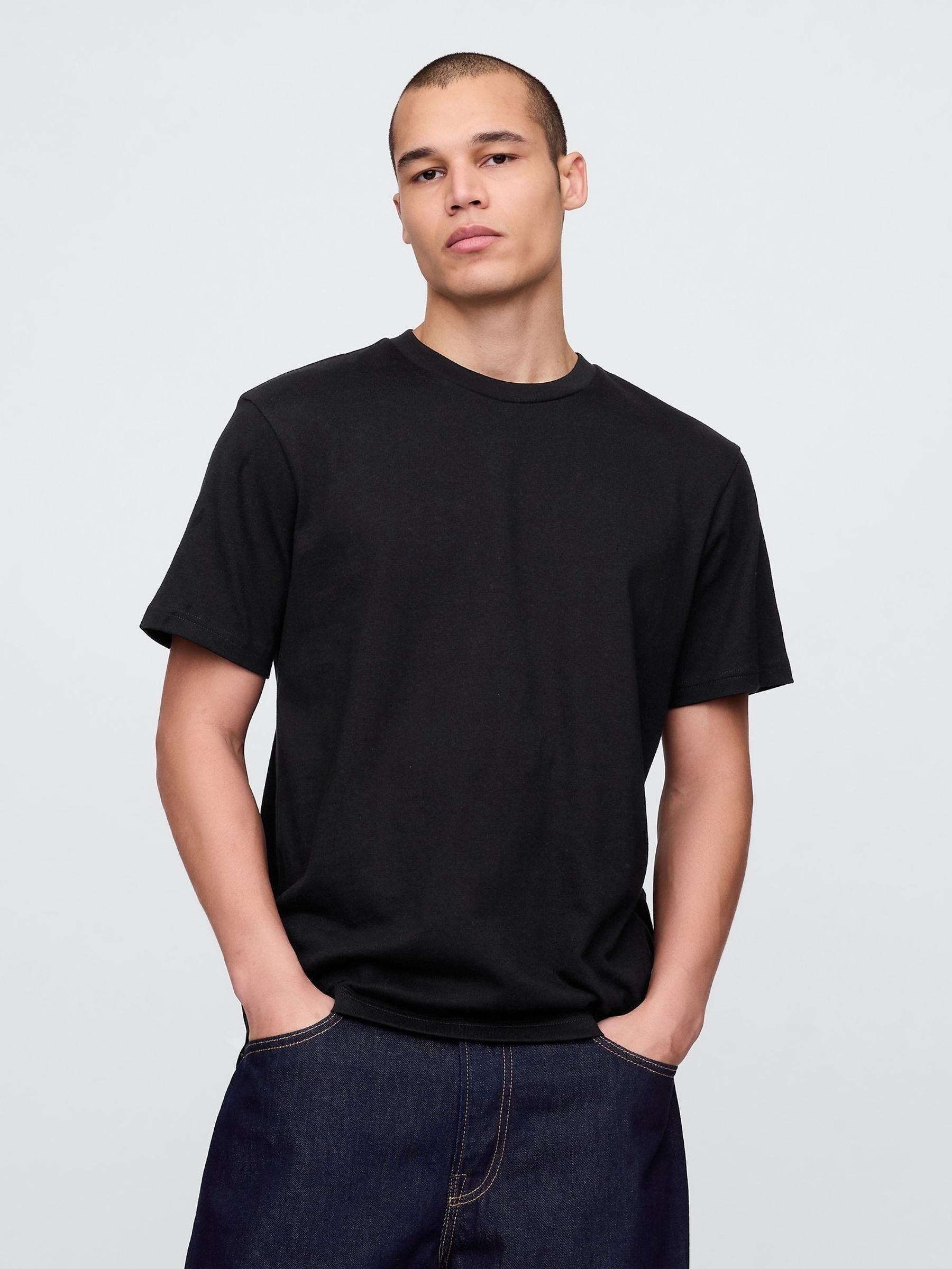 Black - Regular Heavyweight Relaxed Short Sleeve T-shirt