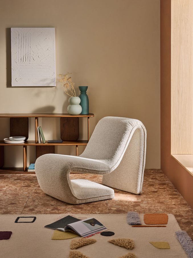 Wexler Chair in Off White Pax Boucle (AF7063) | £450