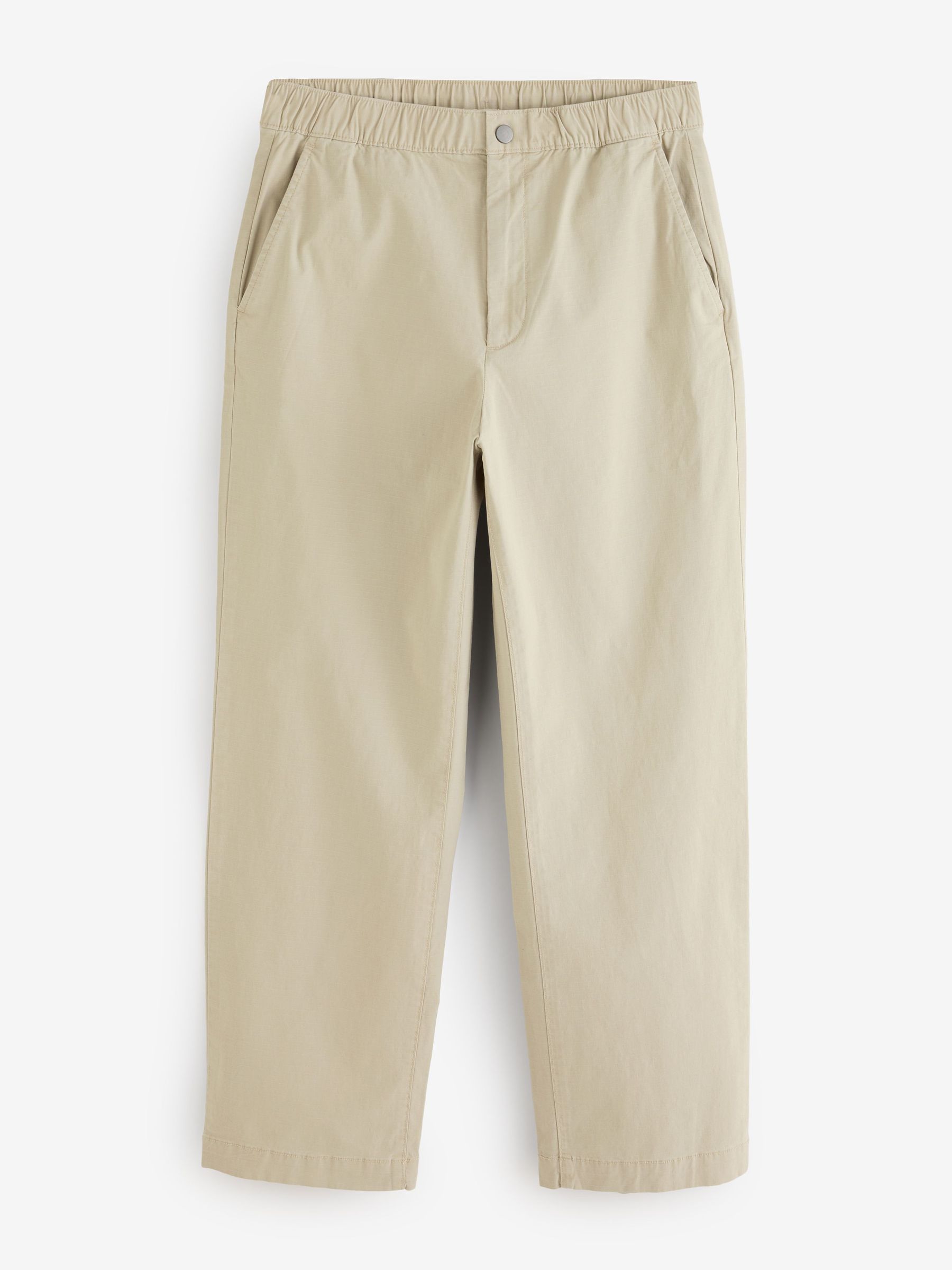 Beige - Regular Ripstop 90's Loose Trousers