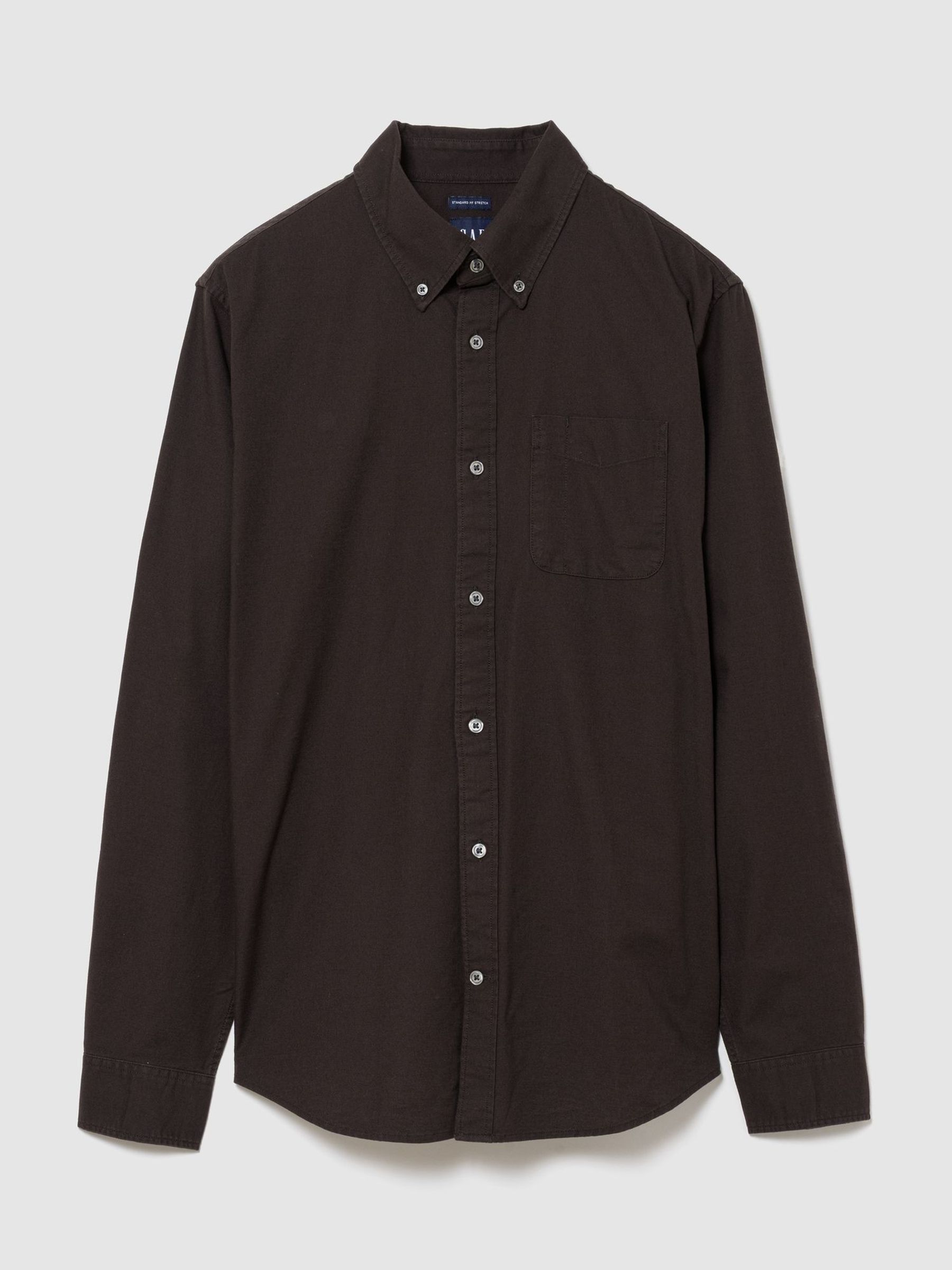 Chocolate Brown - Regular Oxford Button-down Shirt