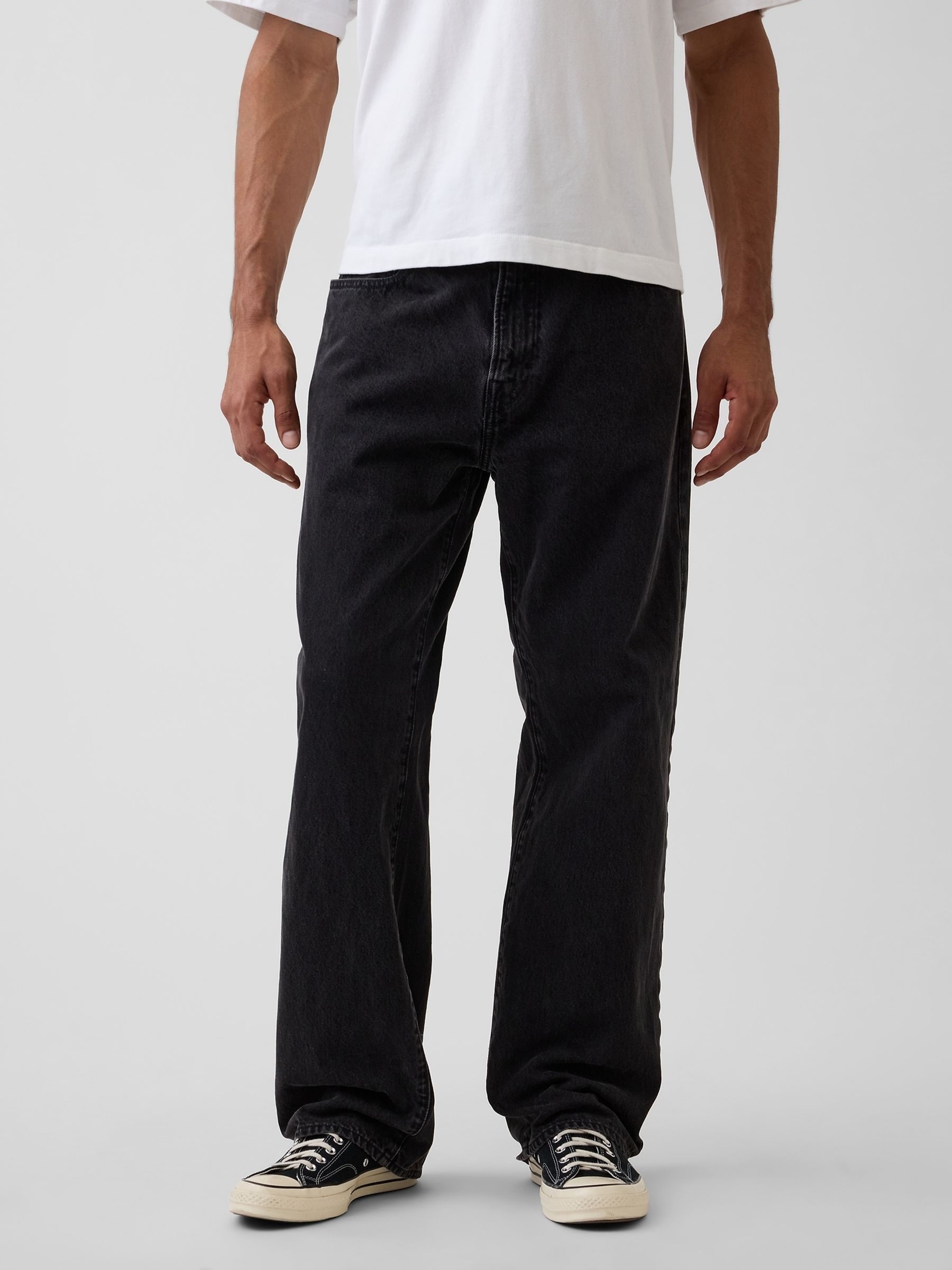 Black - Regular 90s Loose Jeans