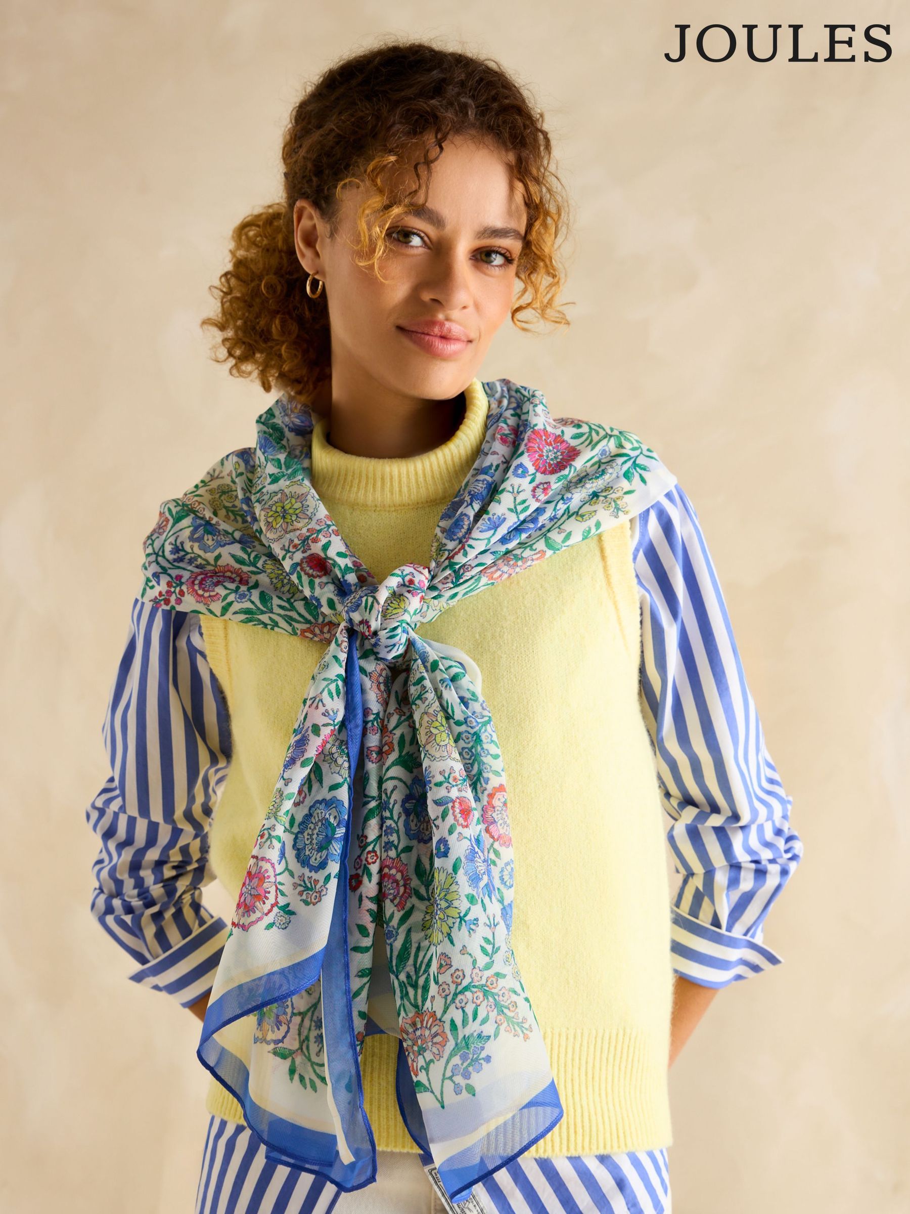 Abberton Multi Lightweight Printed Scarf (AG5422) | £16