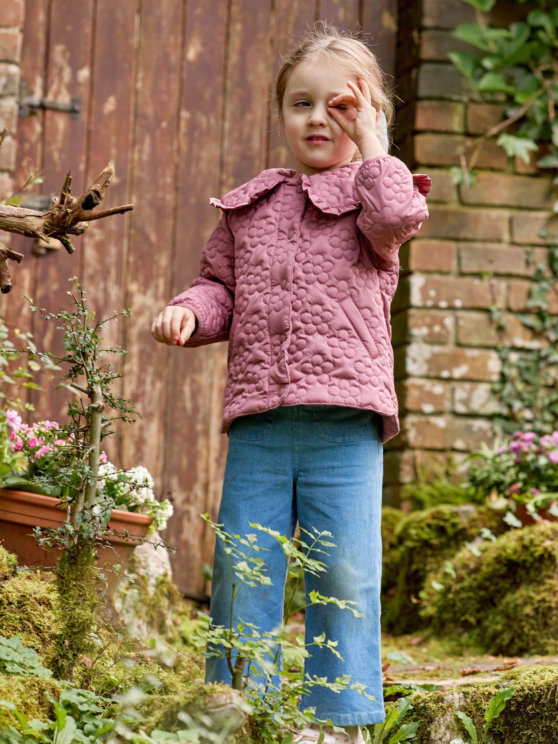 Pink Floral Quilted Jacket (AG5628) | £39.50 - £43.50