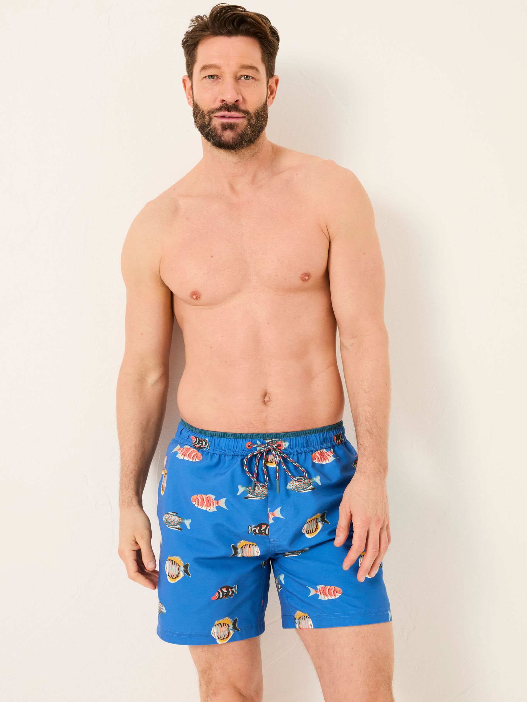 Trevose Blue Swim Shorts (AG8162) | £35
