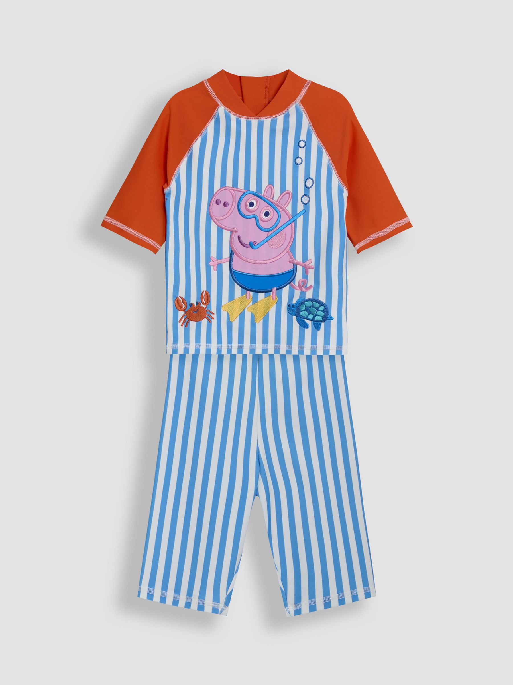 Stripe Peppa Pig 2-Piece Sun Protection Suit (AG8183) | £27 - £29