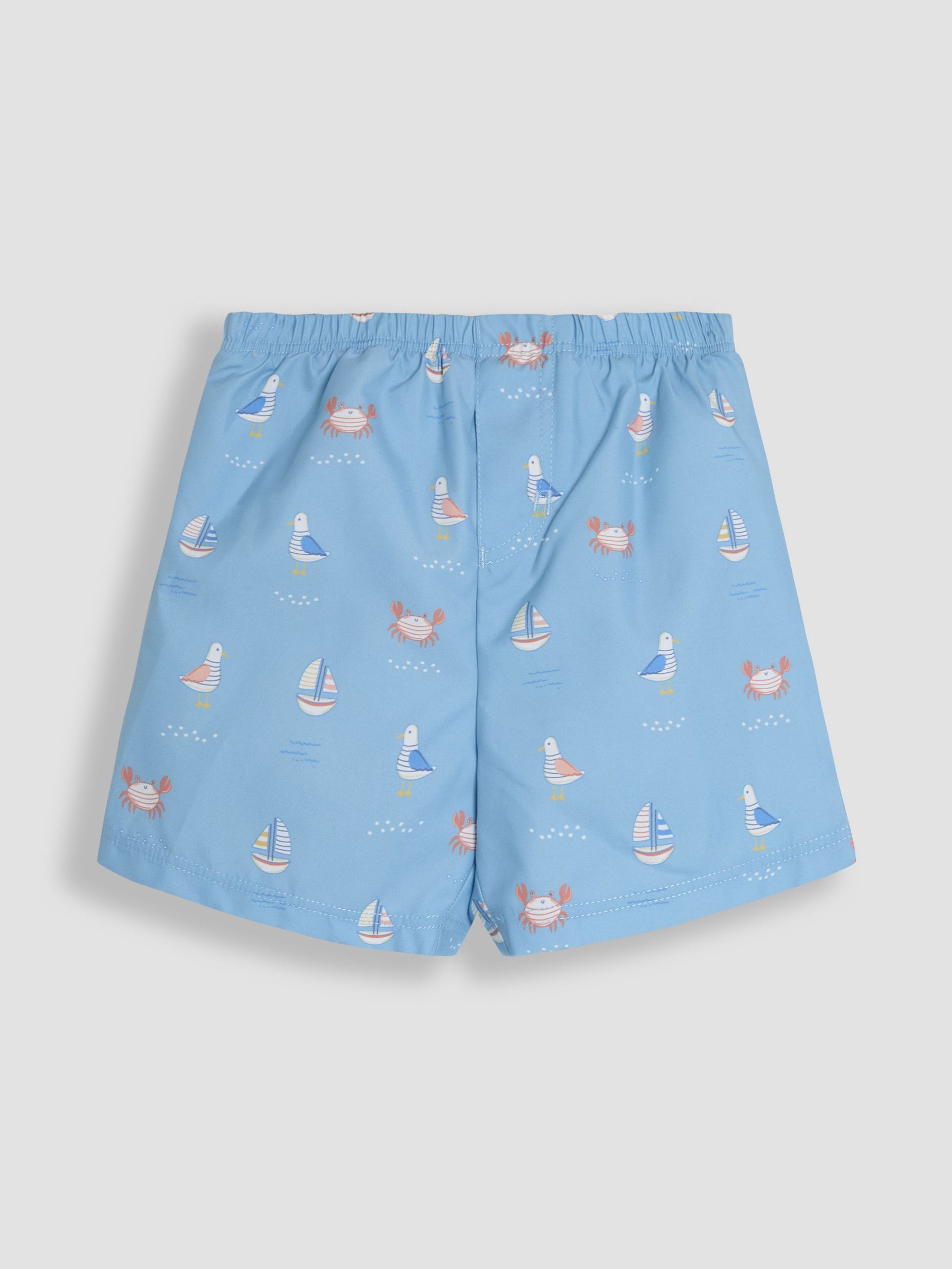 Pale Blue Swim Shorts With Nappy (AG8207) | £18 - £19
