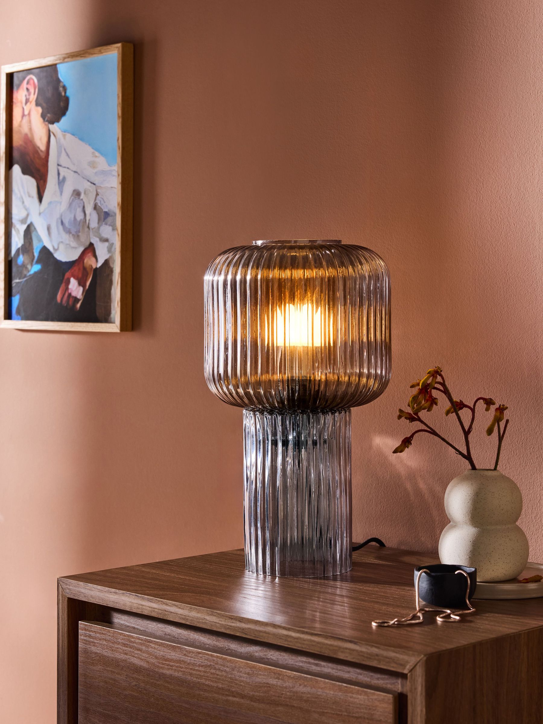 Regular Briz Table Lamp in Grey (AG8696) | £59