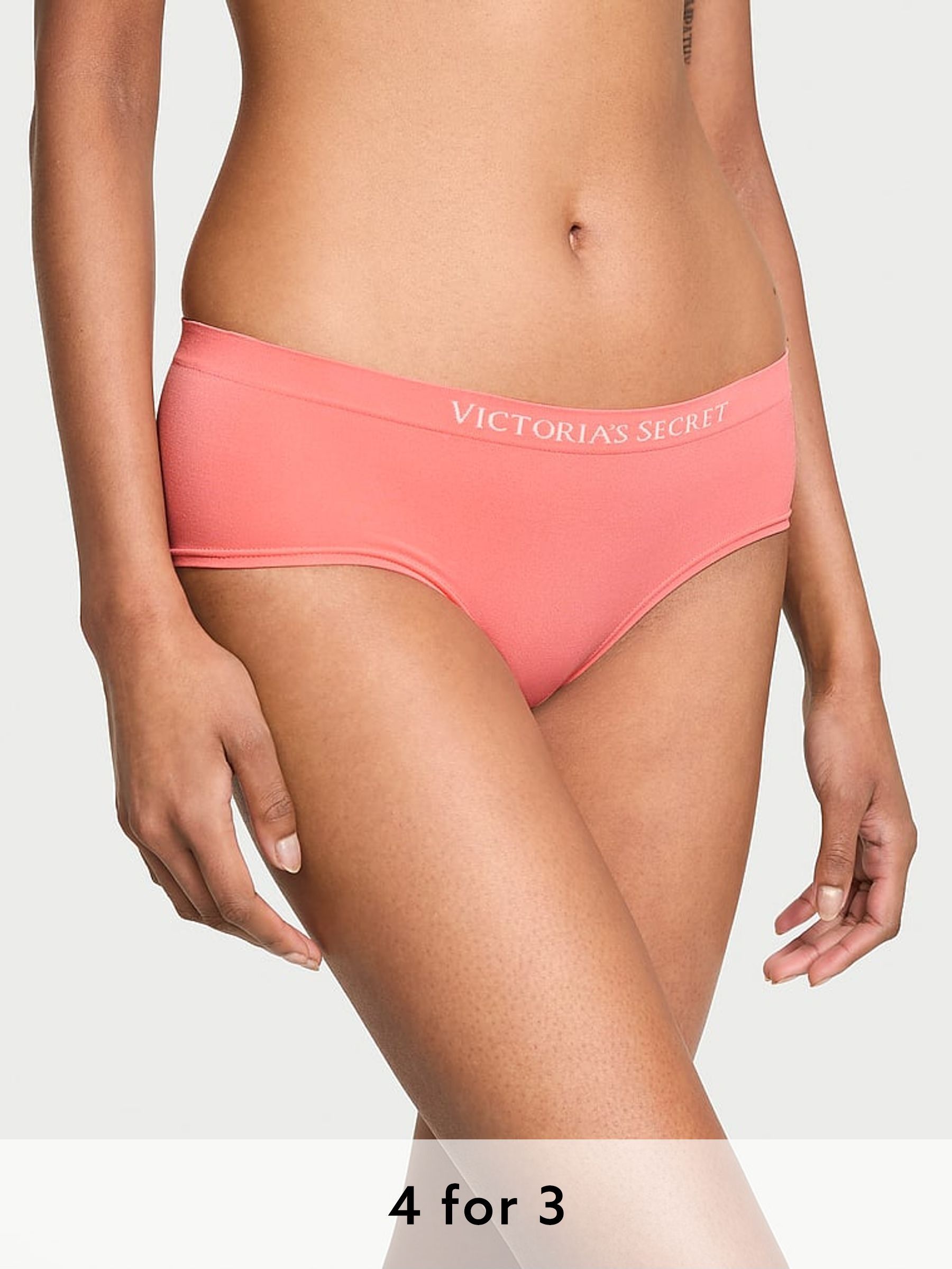 Coral Ribbon Orange Hipster Knickers (AG8755) | £9