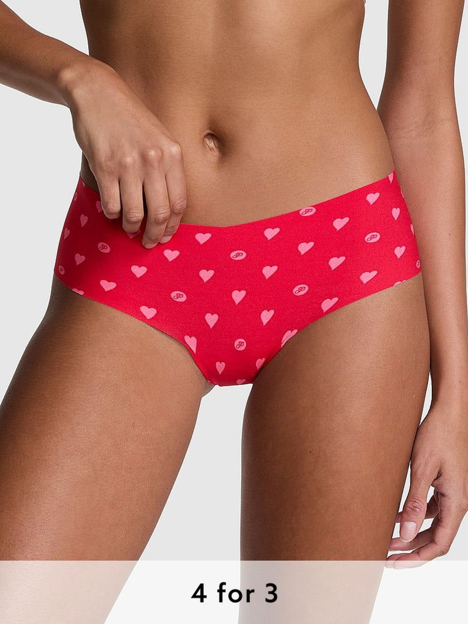 Vermillion Red Heart Cheeky Knickers (AG8782) | £9