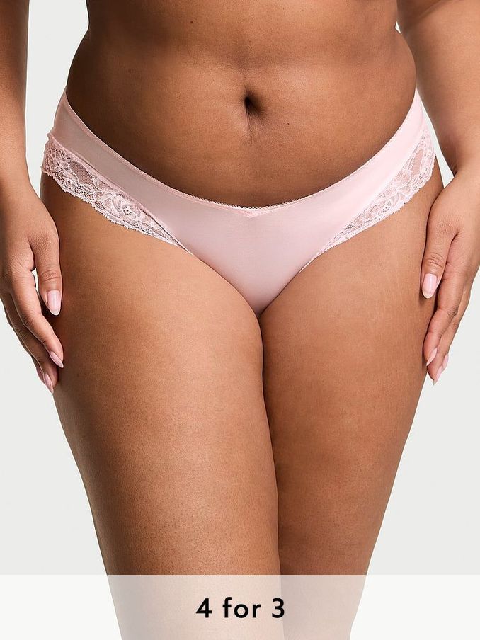 Angel Pink Cheeky Rose Lace Trim Knickers (AG8784) | £14