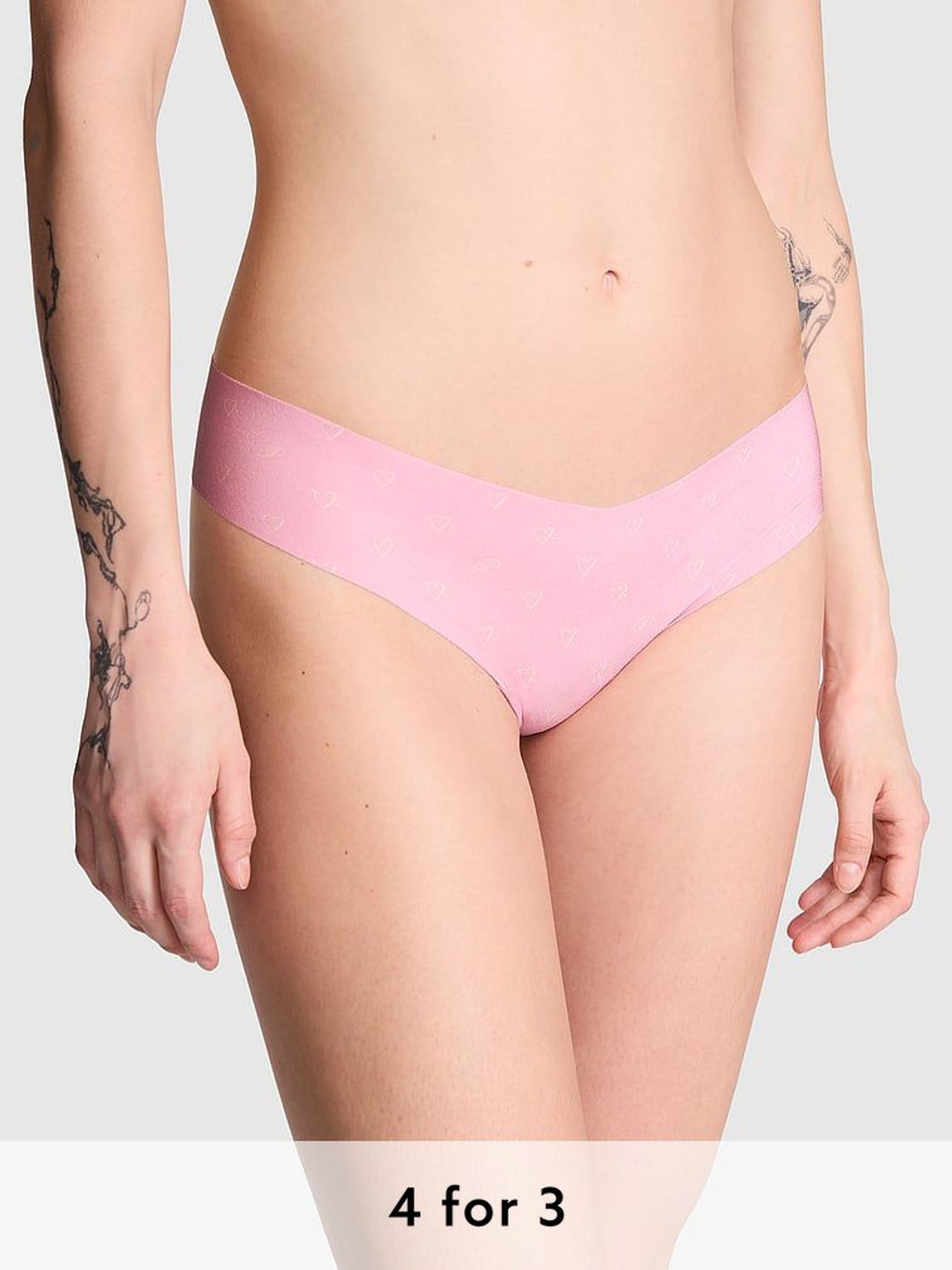 Petal Pink Thong Knickers (AG8796) | £9