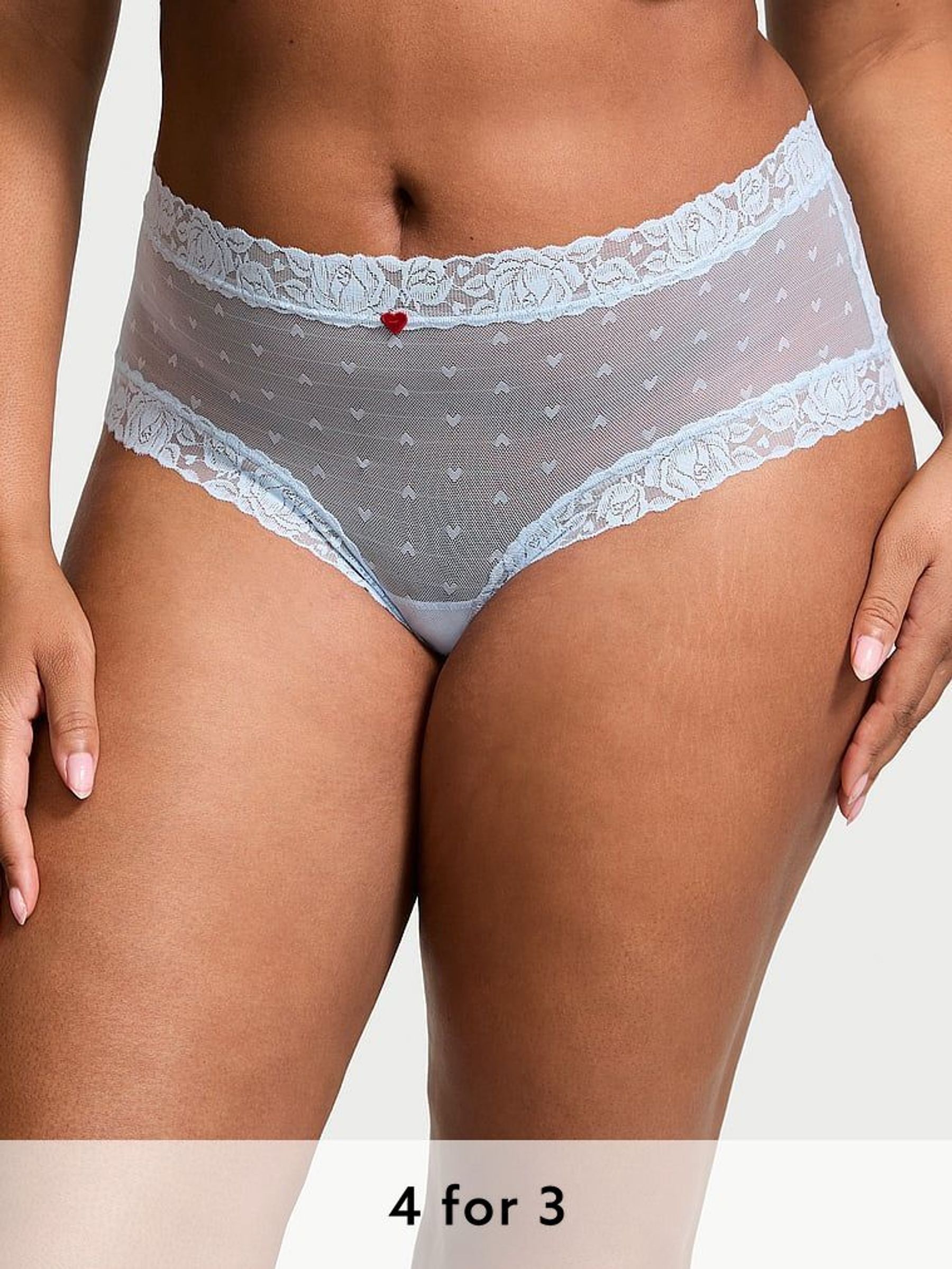 Light Blue Cheeky Knickers (AG8895) | £9