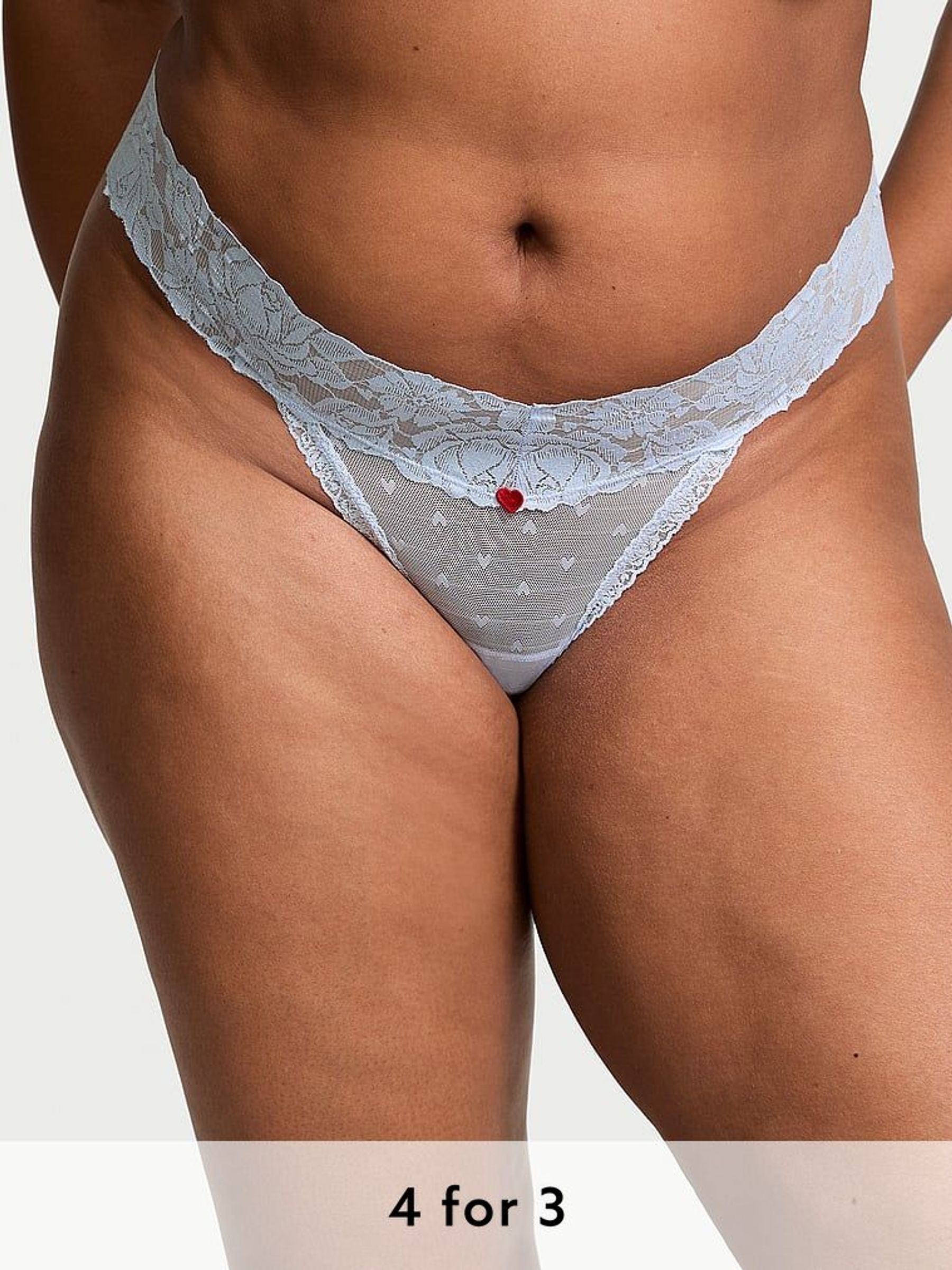 Light Blue Thong Knickers (AG8911) | £9