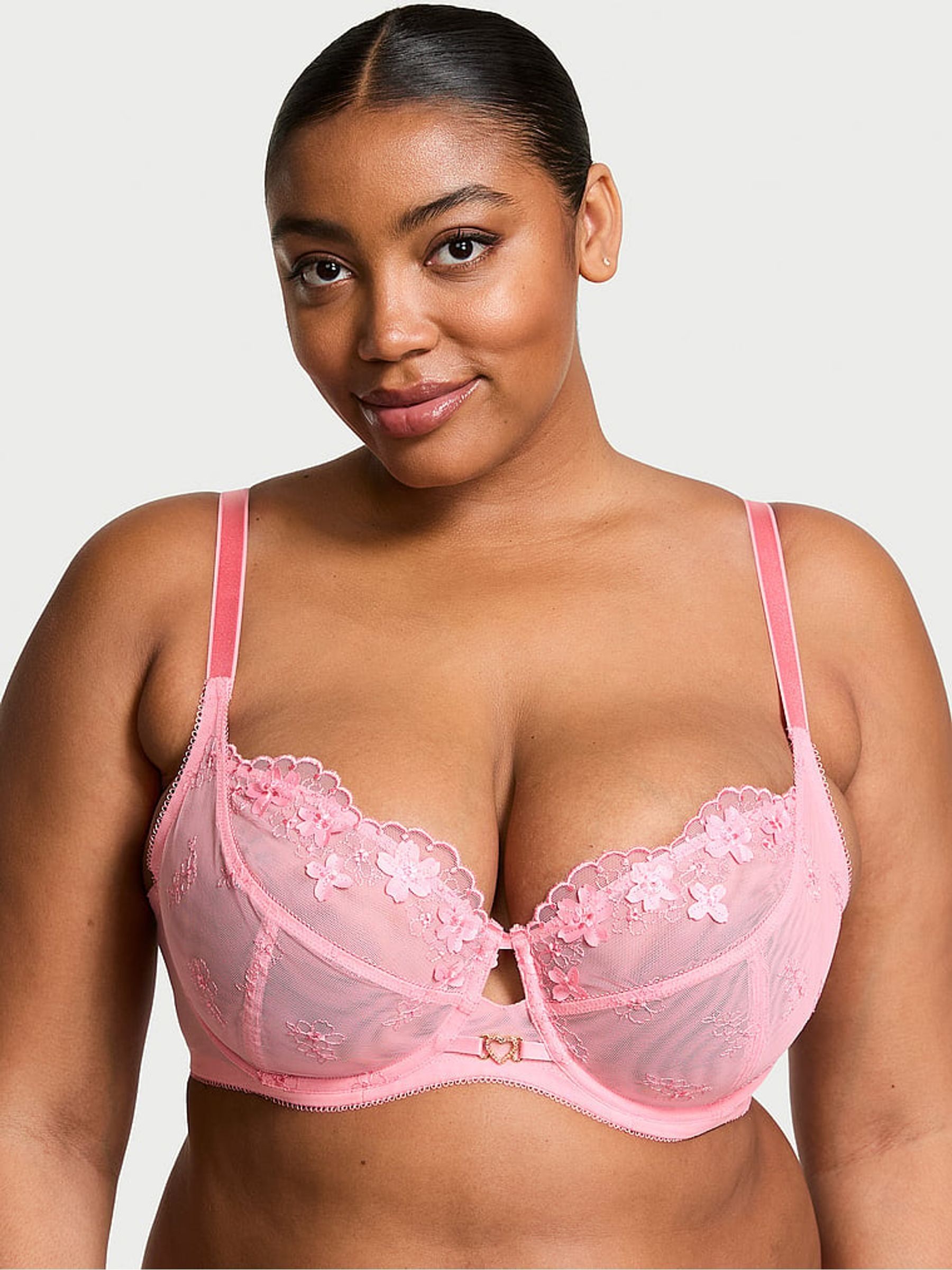 Pink Hope Full Cup Support Pretty Petals Embroidered Bra (AG8925) | £69