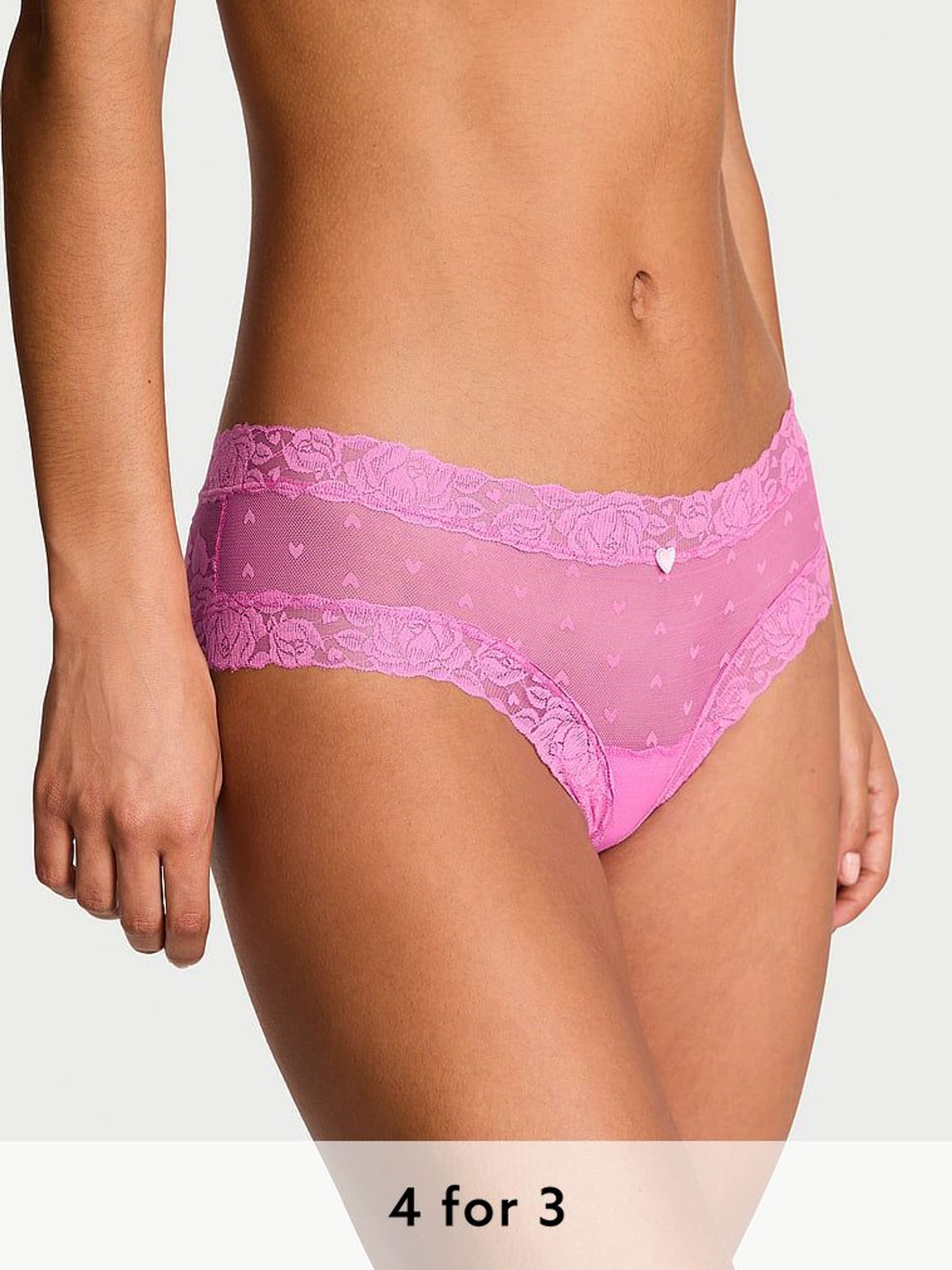 New Peony Pink Cheeky Knickers (AG8930) | £9