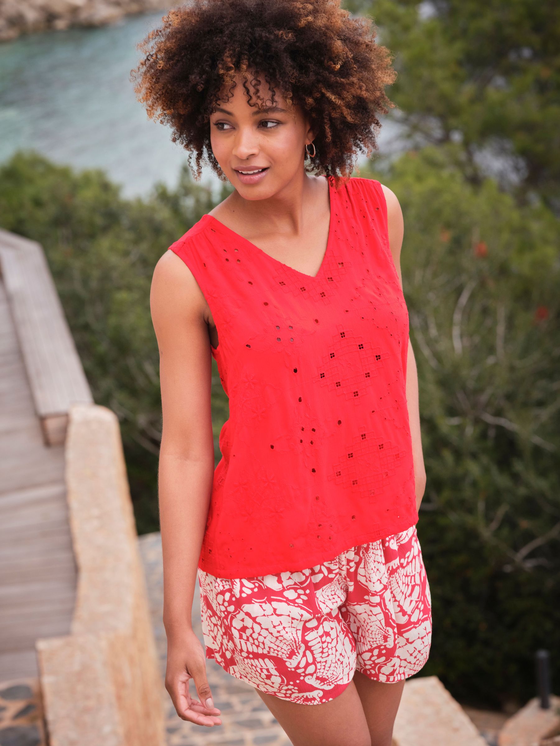 Bright Red Etta Cami (AG8982) | £48