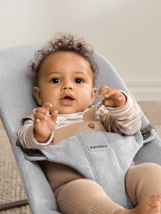 BabyBjörn Light Grey Baby Bouncer Bliss 3D Jersey (AH3055) | £185
