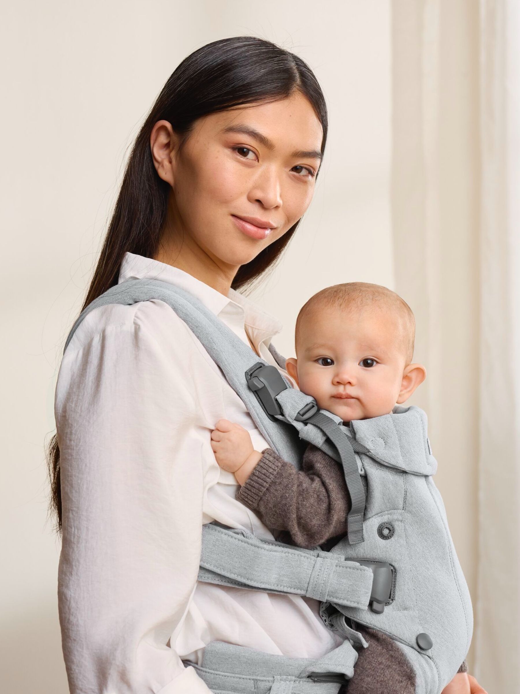 BabyBjörn Light Grey Baby Carrier Harmony Woven Mélangé (AH3061) | £209