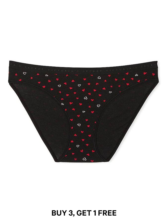 Black Mini Hearts Bikini Knickers (AH3429) | £9