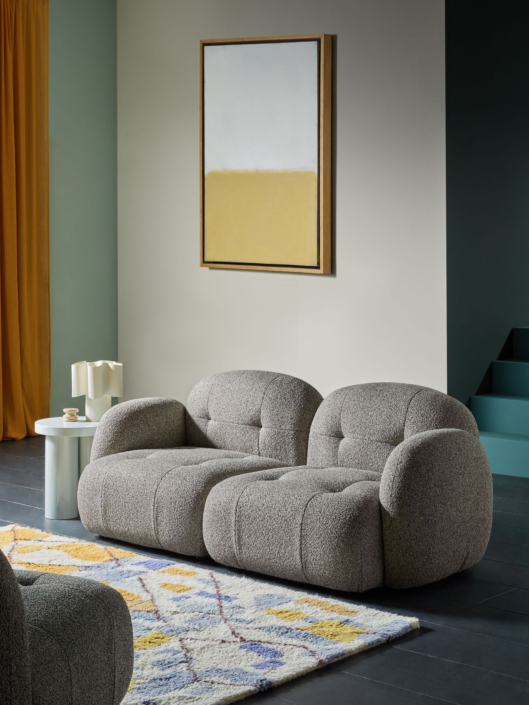 Alban Modular Sofa in Grey Marl Pax Boucle (AH4491) | £999