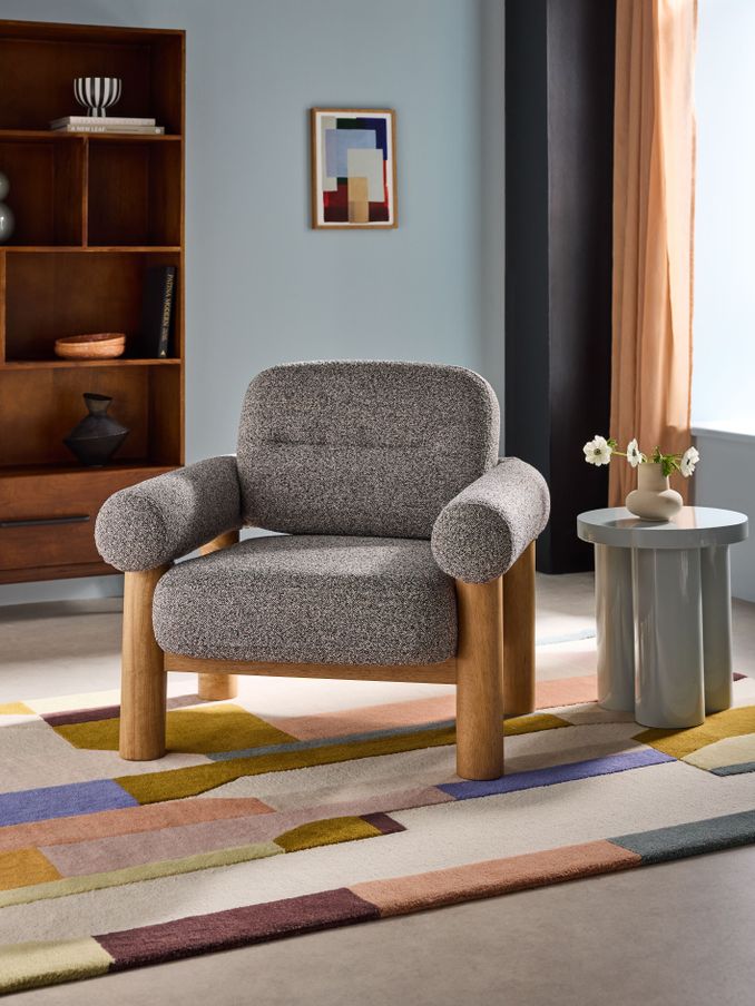 Maxton Chair in Grey Marl Pax Boucle (AH4492) | £550