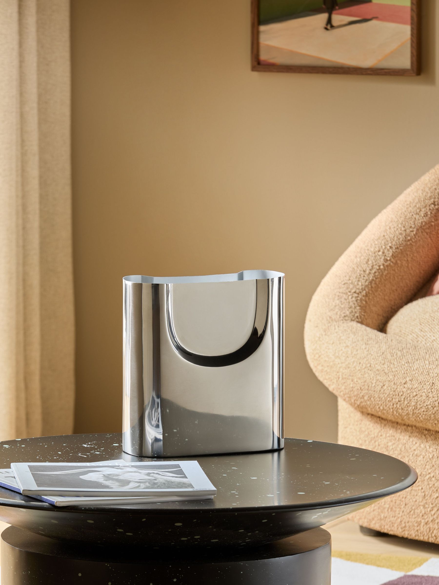 Juro Stainless Steel Vase in Chrome (AH6925) | £38